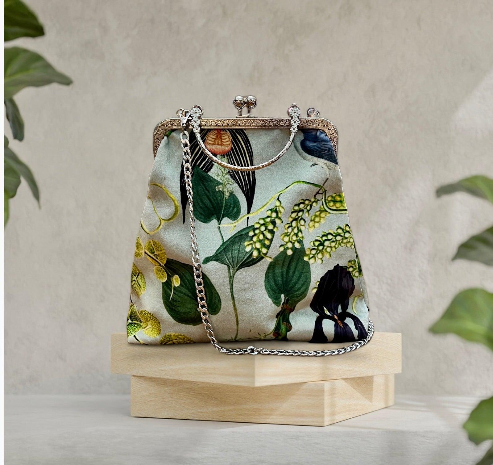 Borsa In Tessuto Clic Clac Medio/piccola Cappelleria Bacca