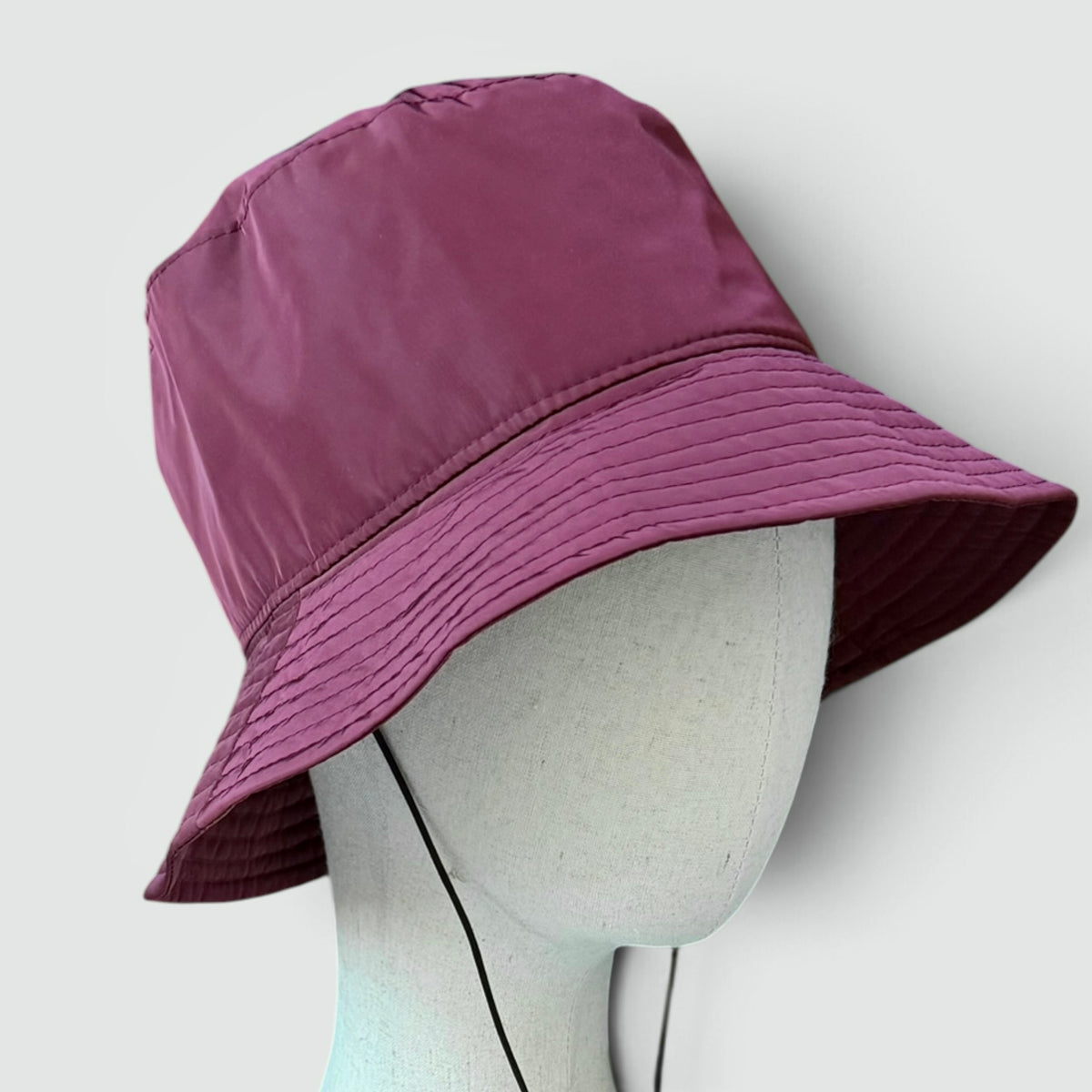 Cappello Bucket Donna Pescatore Impermeabile Con Laccetto Sottogola - Ripiegabile