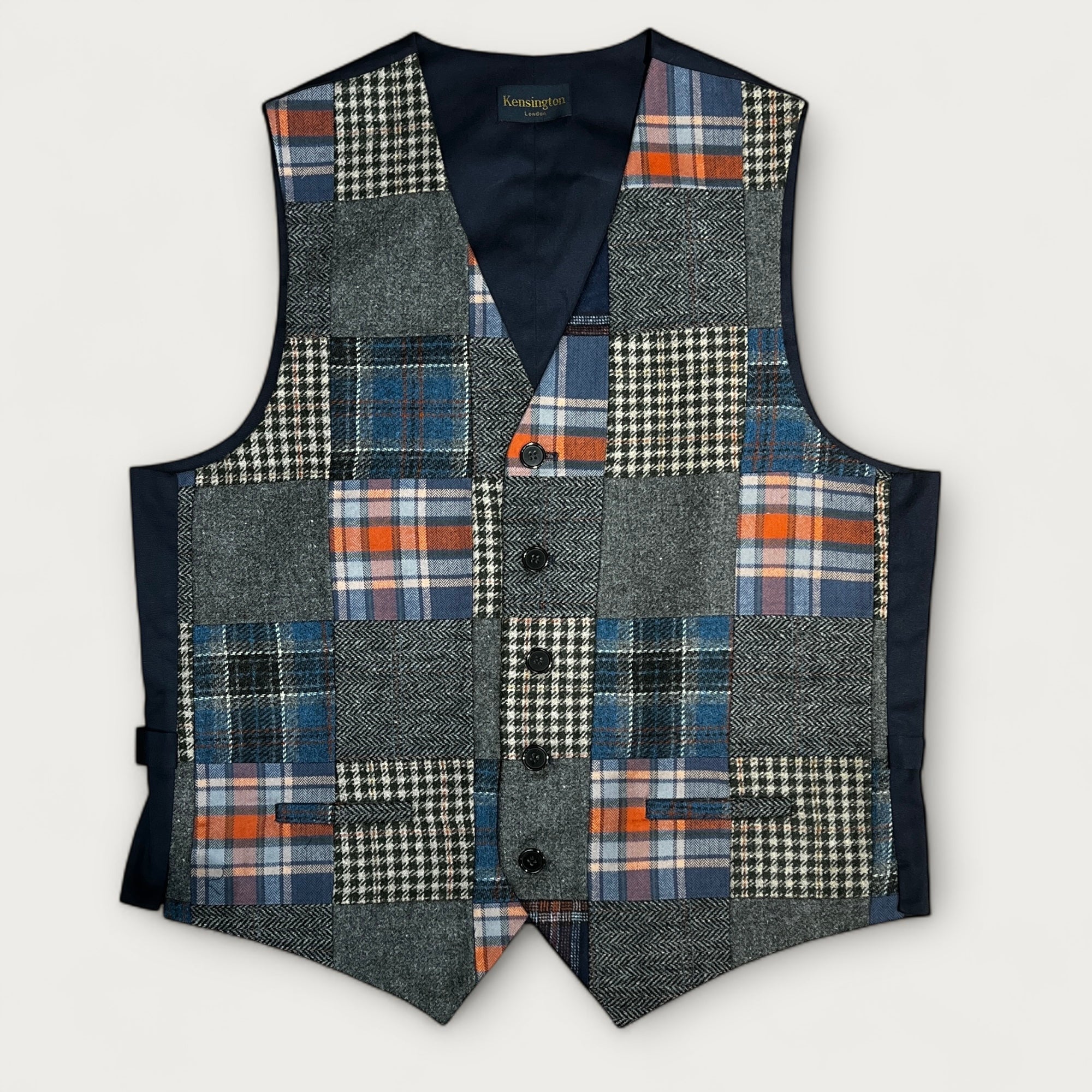 Gilet In Lana Patchwork