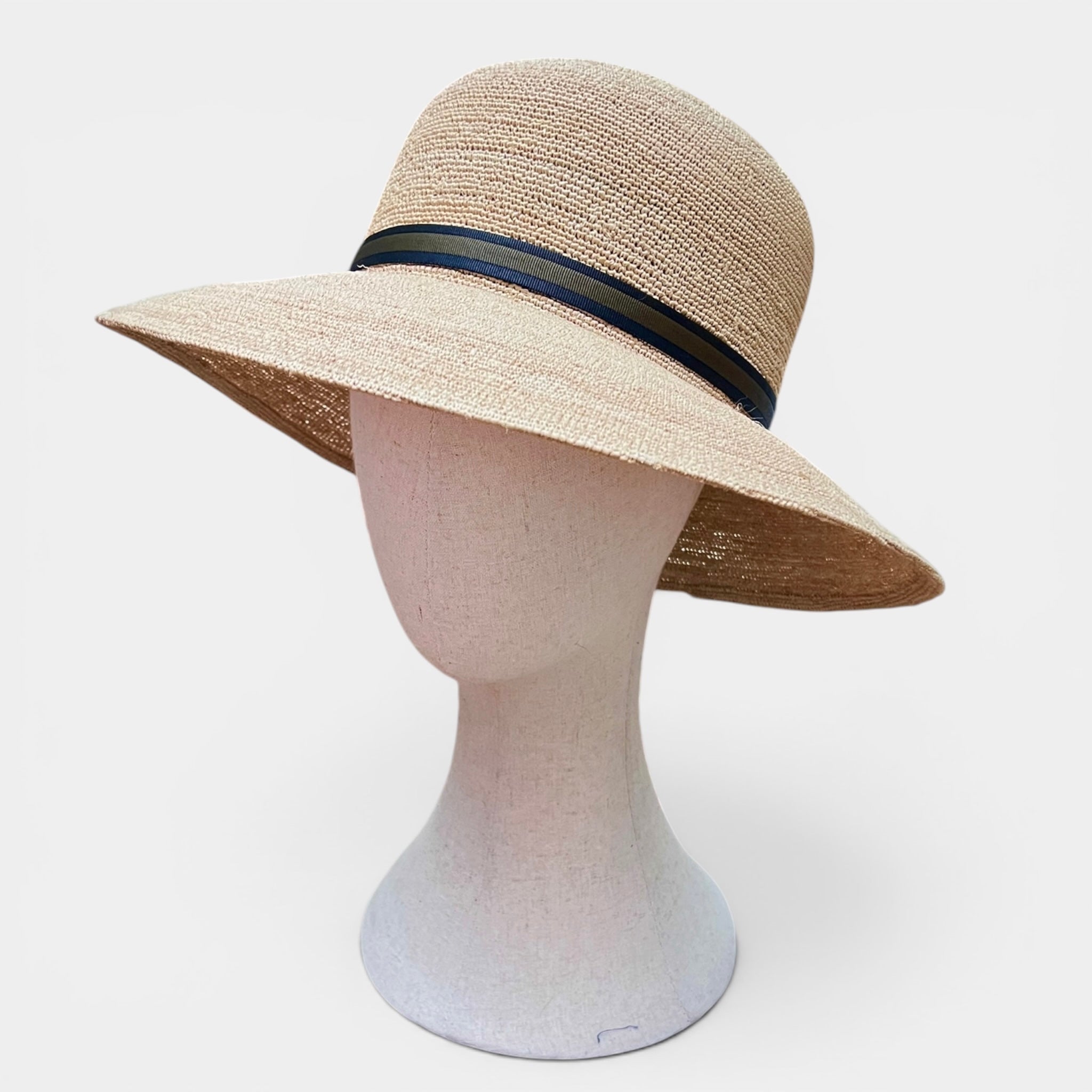 Cappello Estivo Borsalino Donna - Pieghevole, Colombia Rafia Crochet