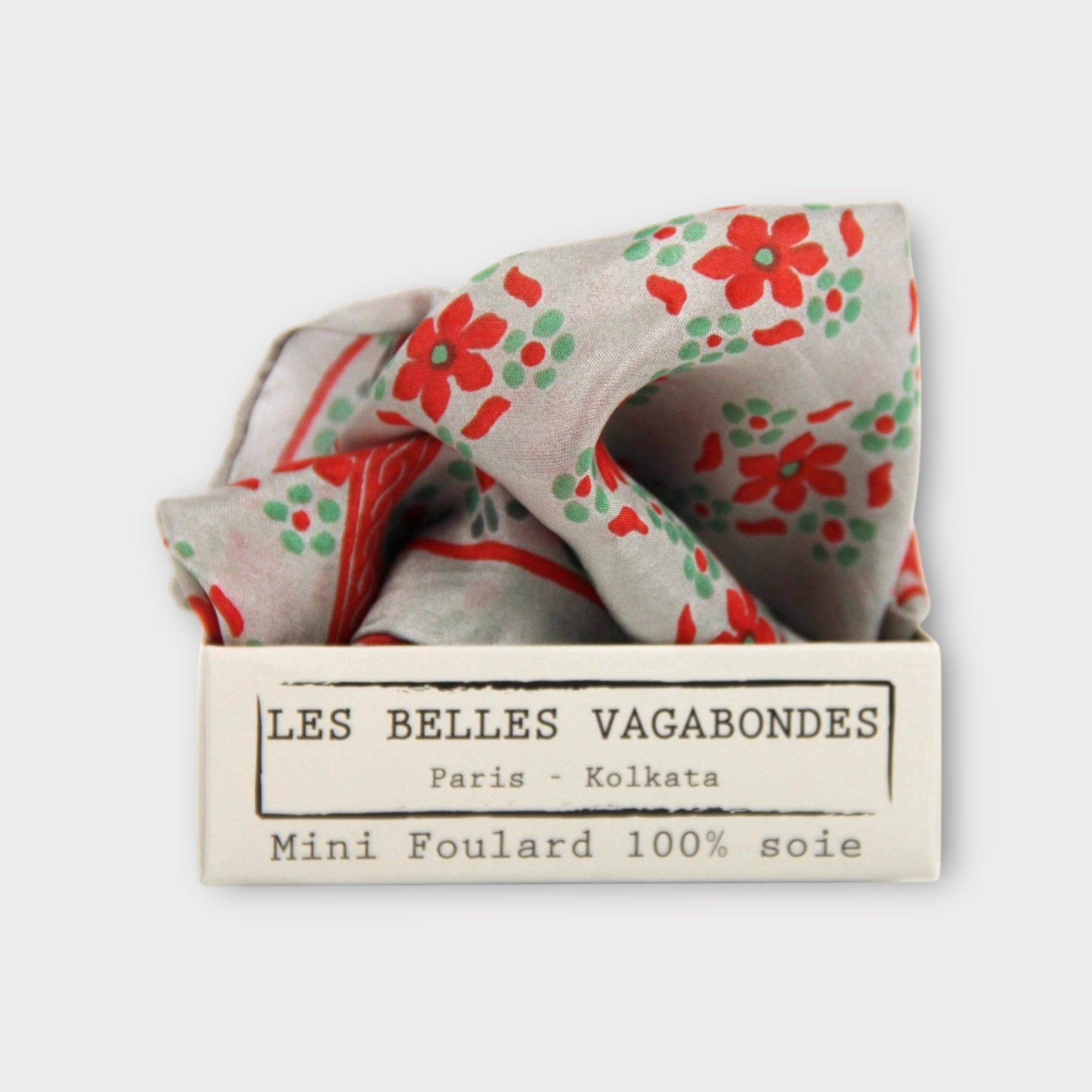 Foulard In Pura Seta 50 x 50 cm Natasha In Scatola Vintage