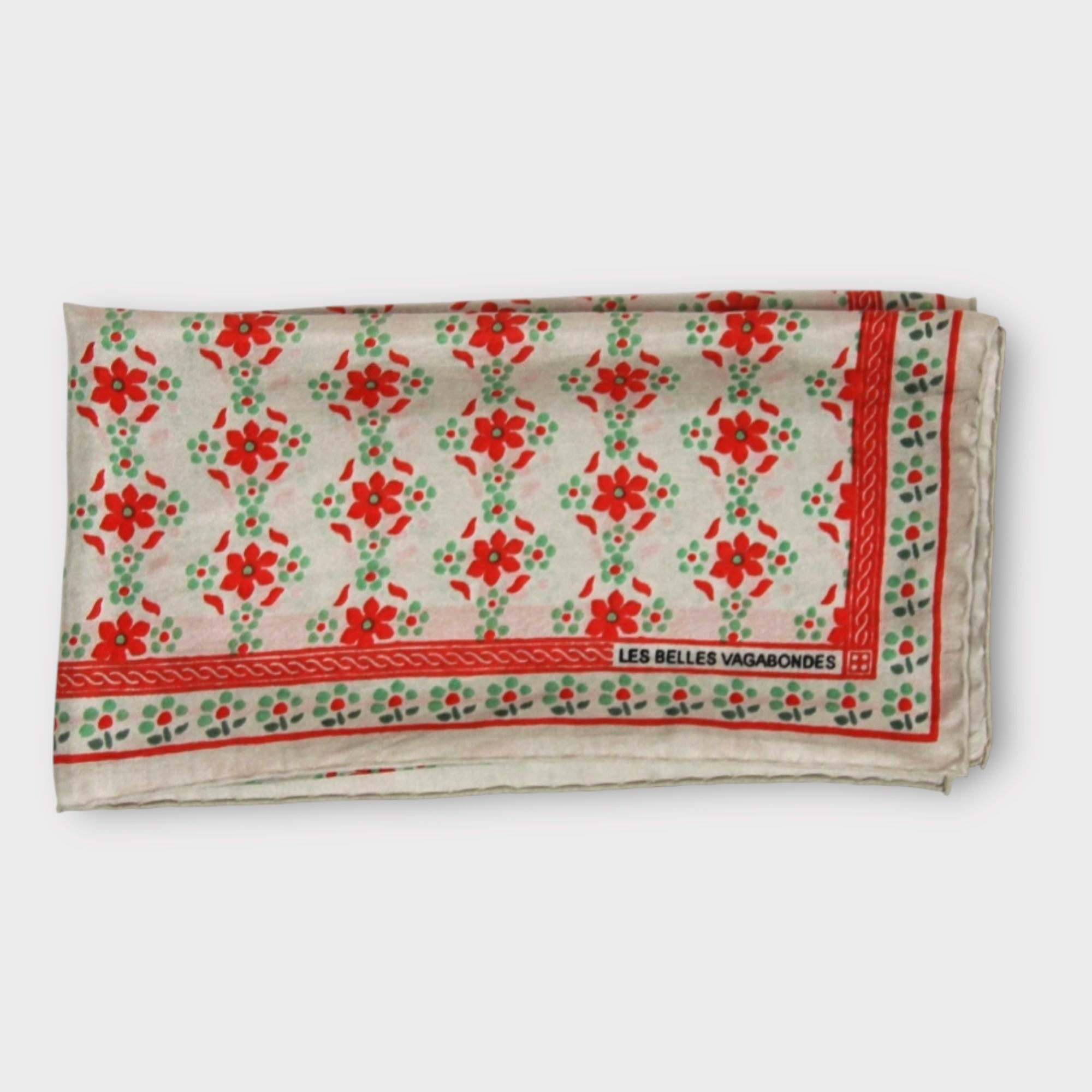 Foulard In Pura Seta 50 x 50 cm Natasha In Scatola Vintage