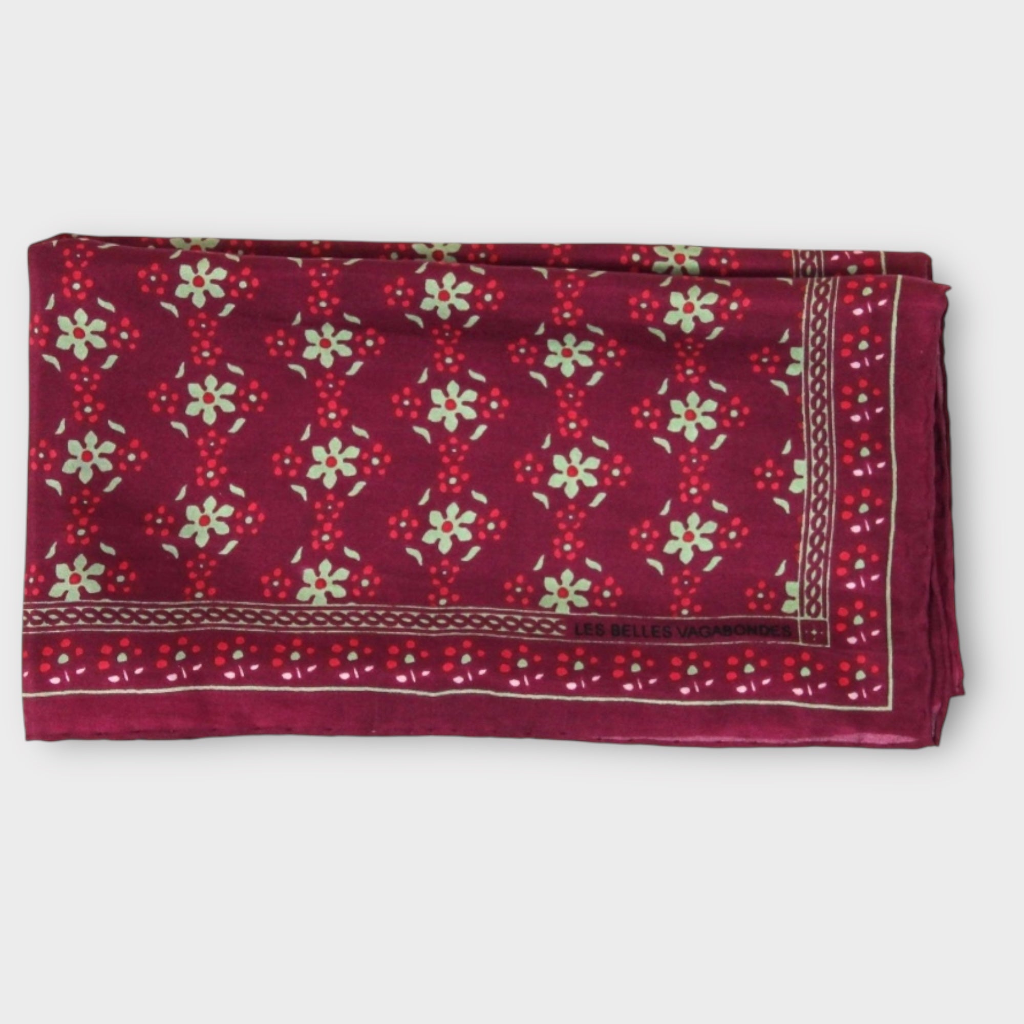 Foulard In Pura Seta 50 x 50 cm Natasha In Scatola Vintage