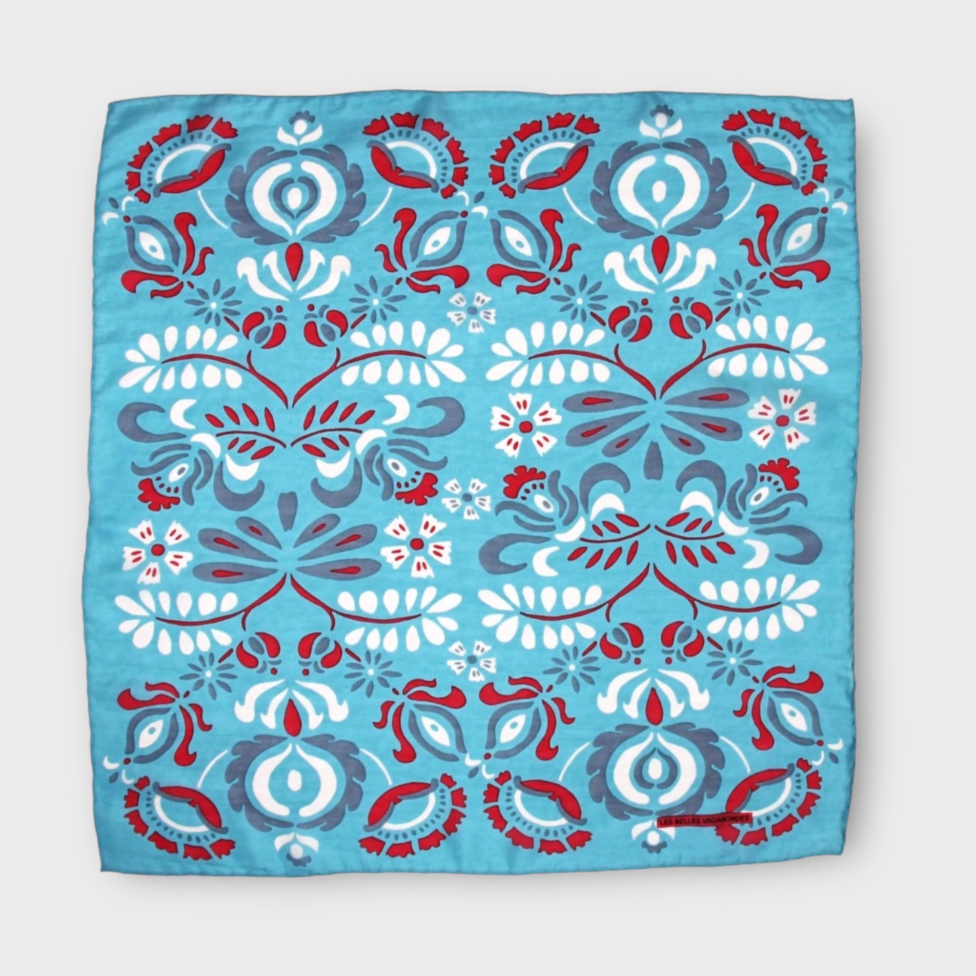 Foulard In Pura Seta 50 x 50 cm Yulia In Scatola Vintage