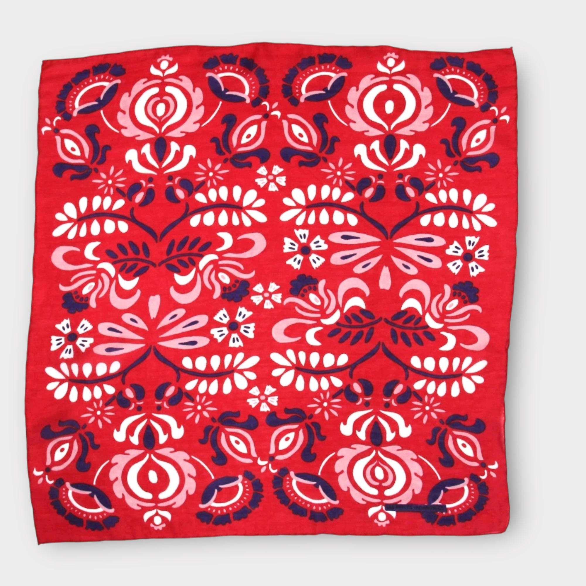 Foulard In Pura Seta 50 x 50 cm Yulia In Scatola Vintage