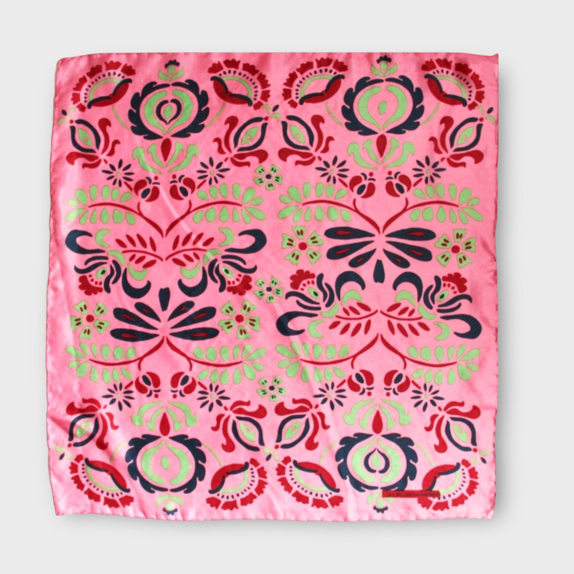 Foulard In Pura Seta 50 x 50 cm Yulia In Scatola Vintage