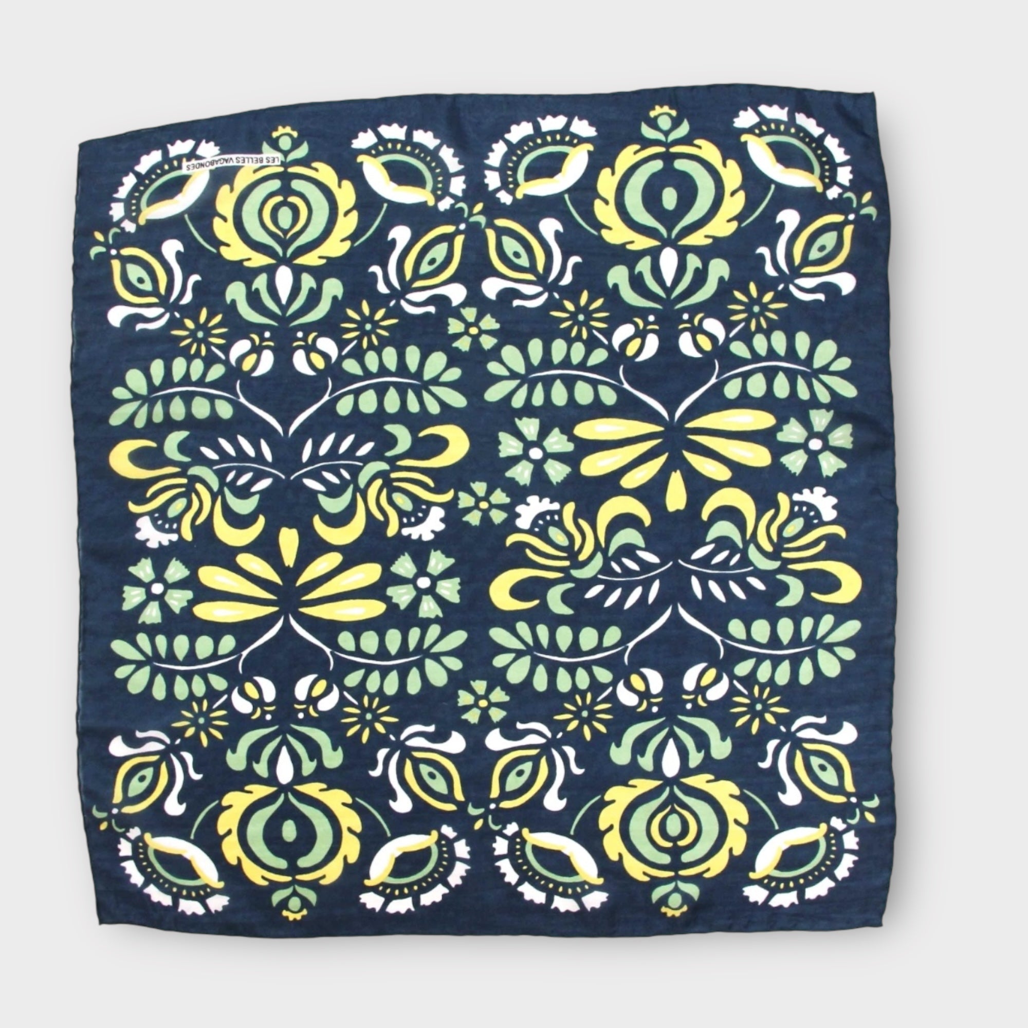 Foulard In Pura Seta 50 x 50 cm Yulia In Scatola Vintage