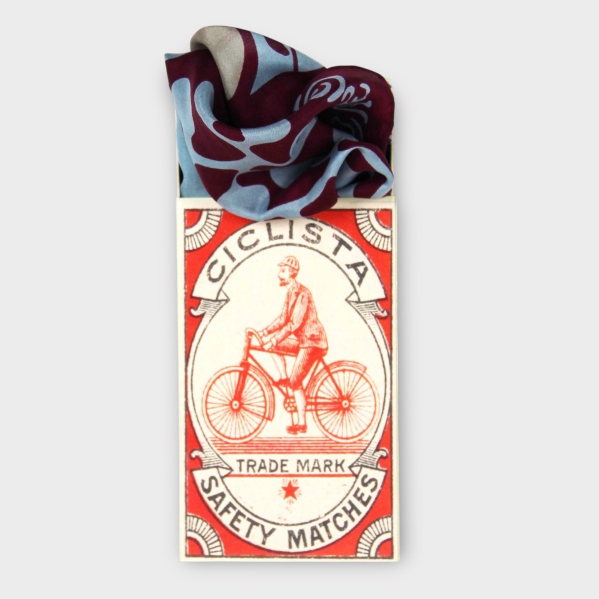 Foulard In Pura Seta 50 x 50 cm Arum In Scatola Vintage