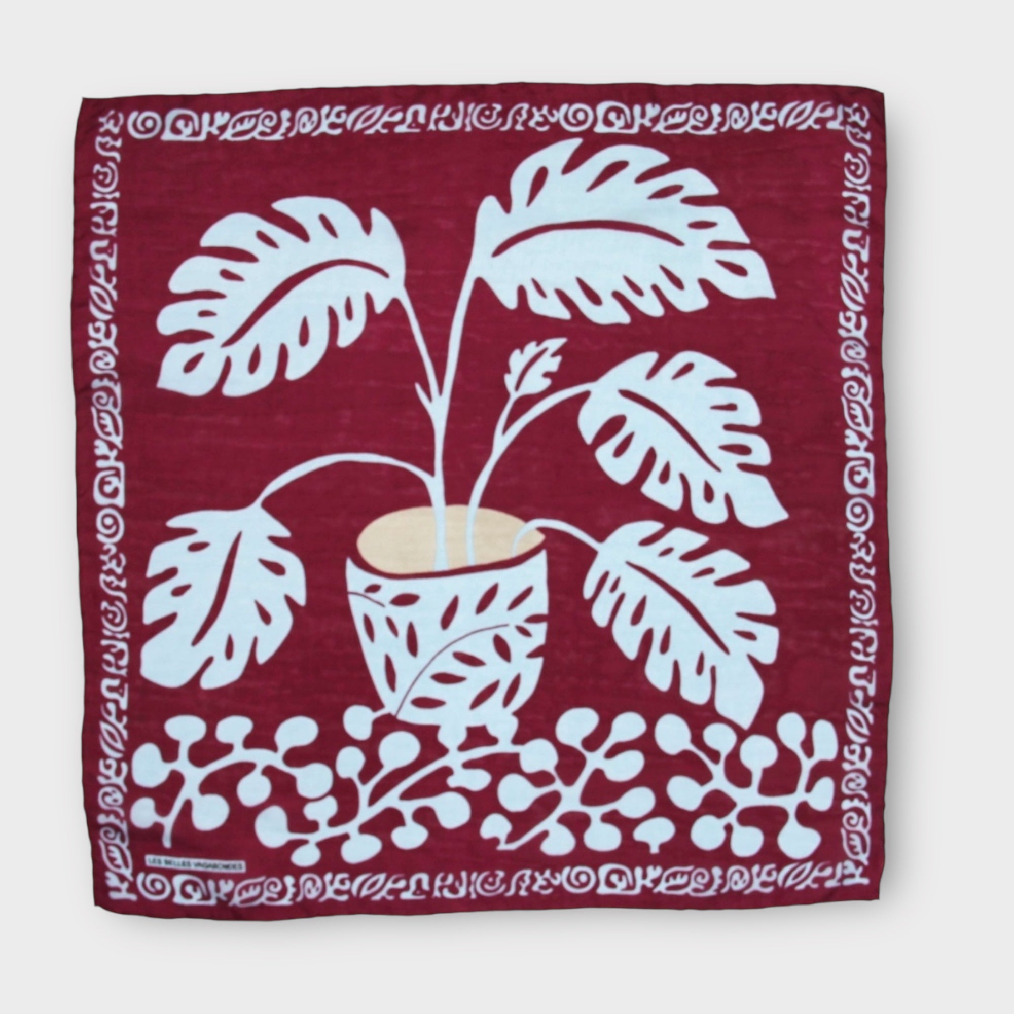 Foulard In Pura Seta 50 x 50 cm Arum In Scatola Vintage