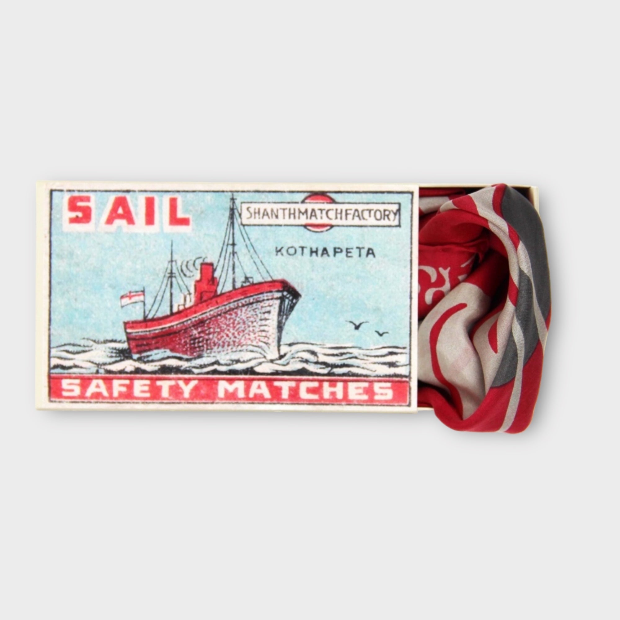 Foulard In Pura Seta 50 x 50 cm Arum In Scatola Vintage