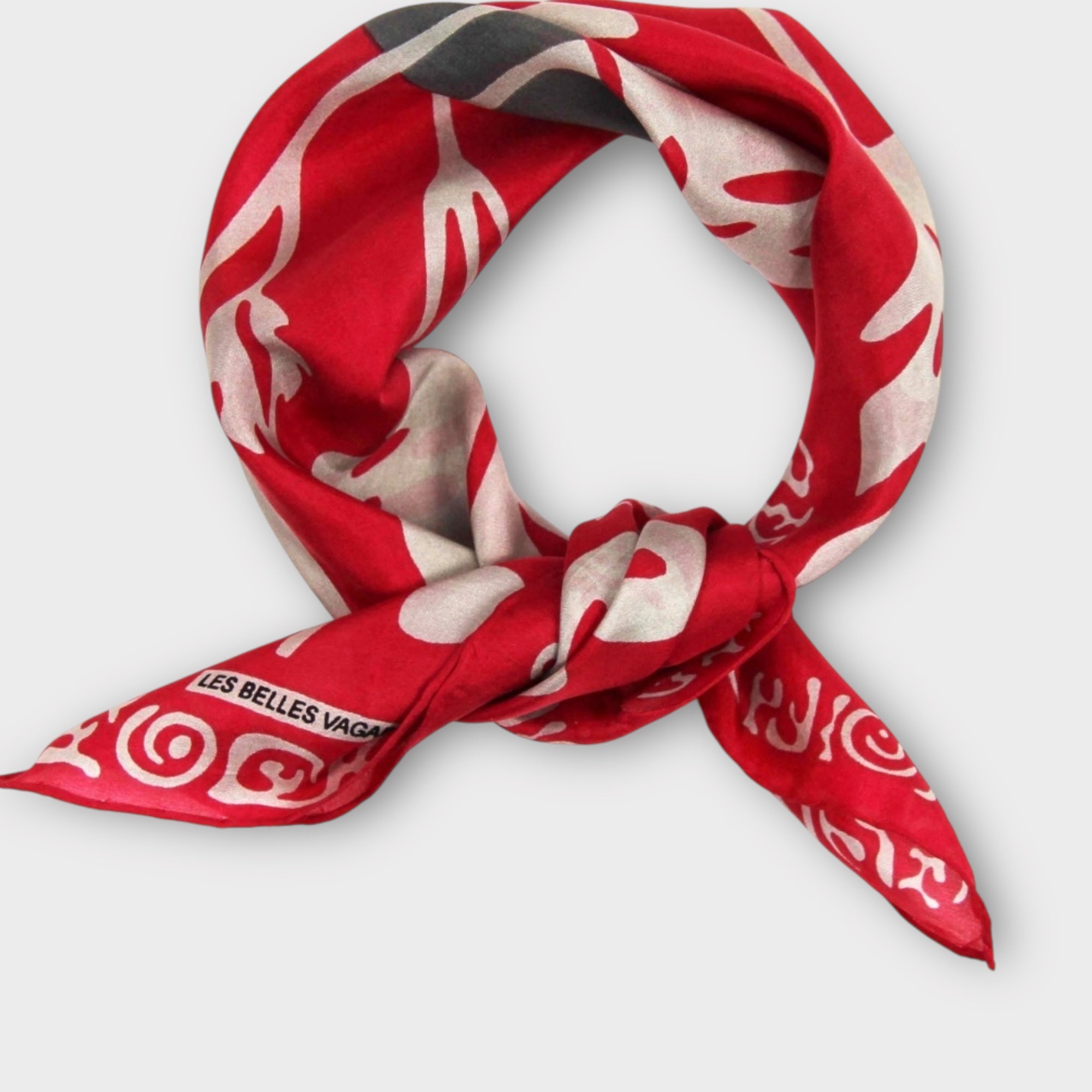 Foulard In Pura Seta 50 x 50 cm Arum In Scatola Vintage