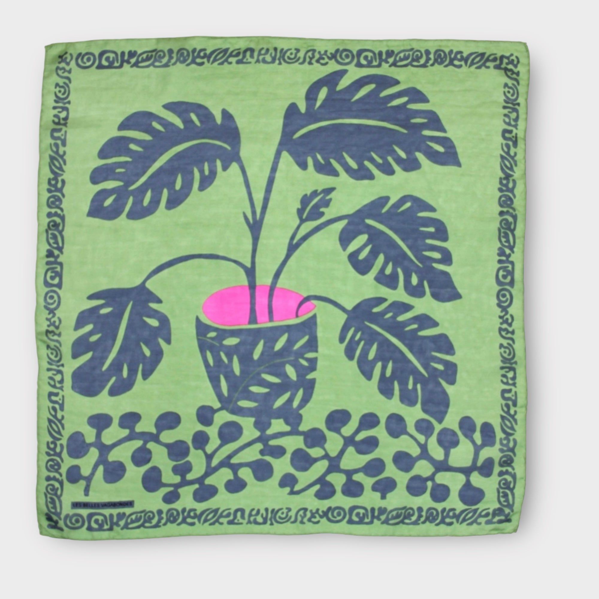 Foulard In Pura Seta 50 x 50 cm Arum In Scatola Vintage