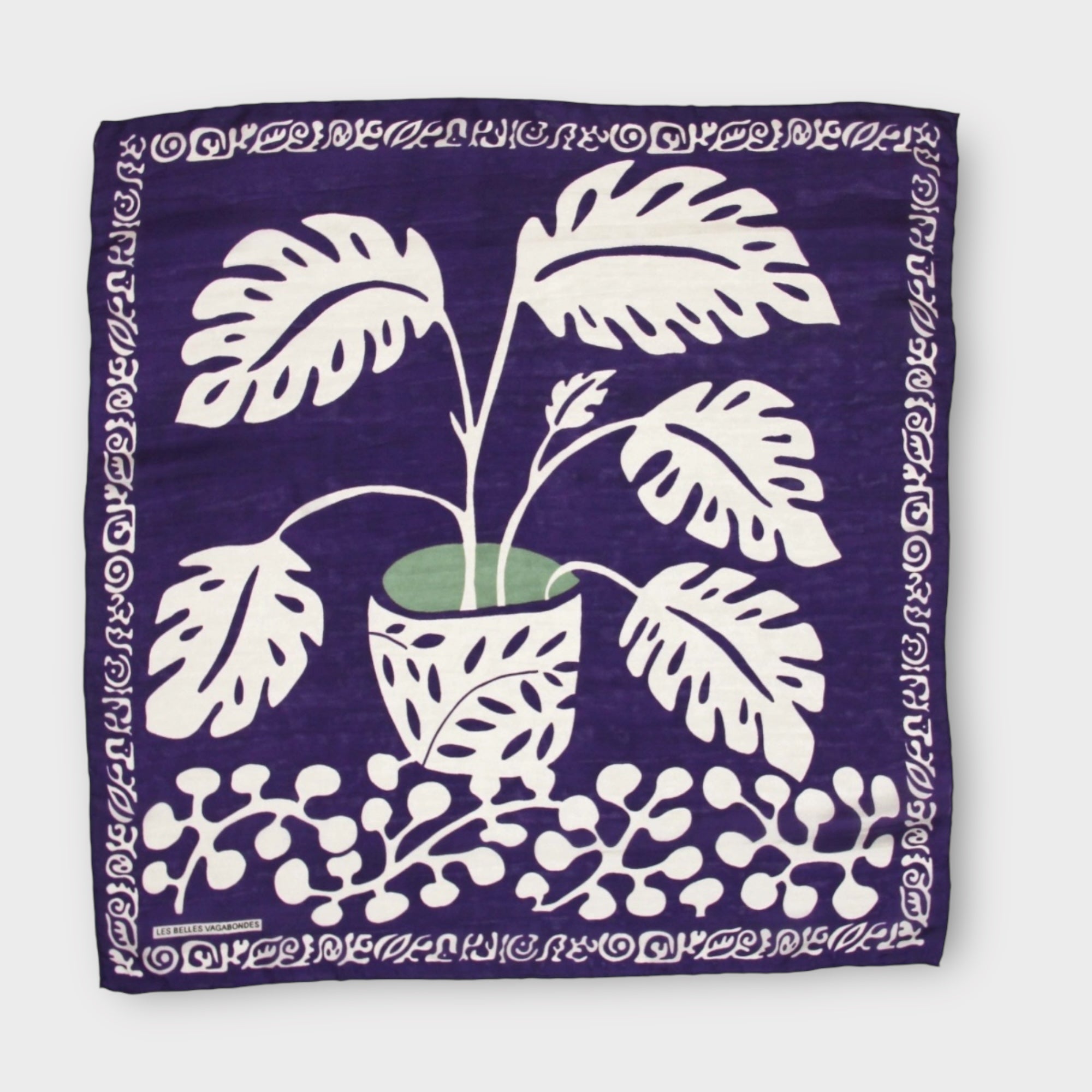 Foulard In Pura Seta 50 x 50 cm Arum In Scatola Vintage