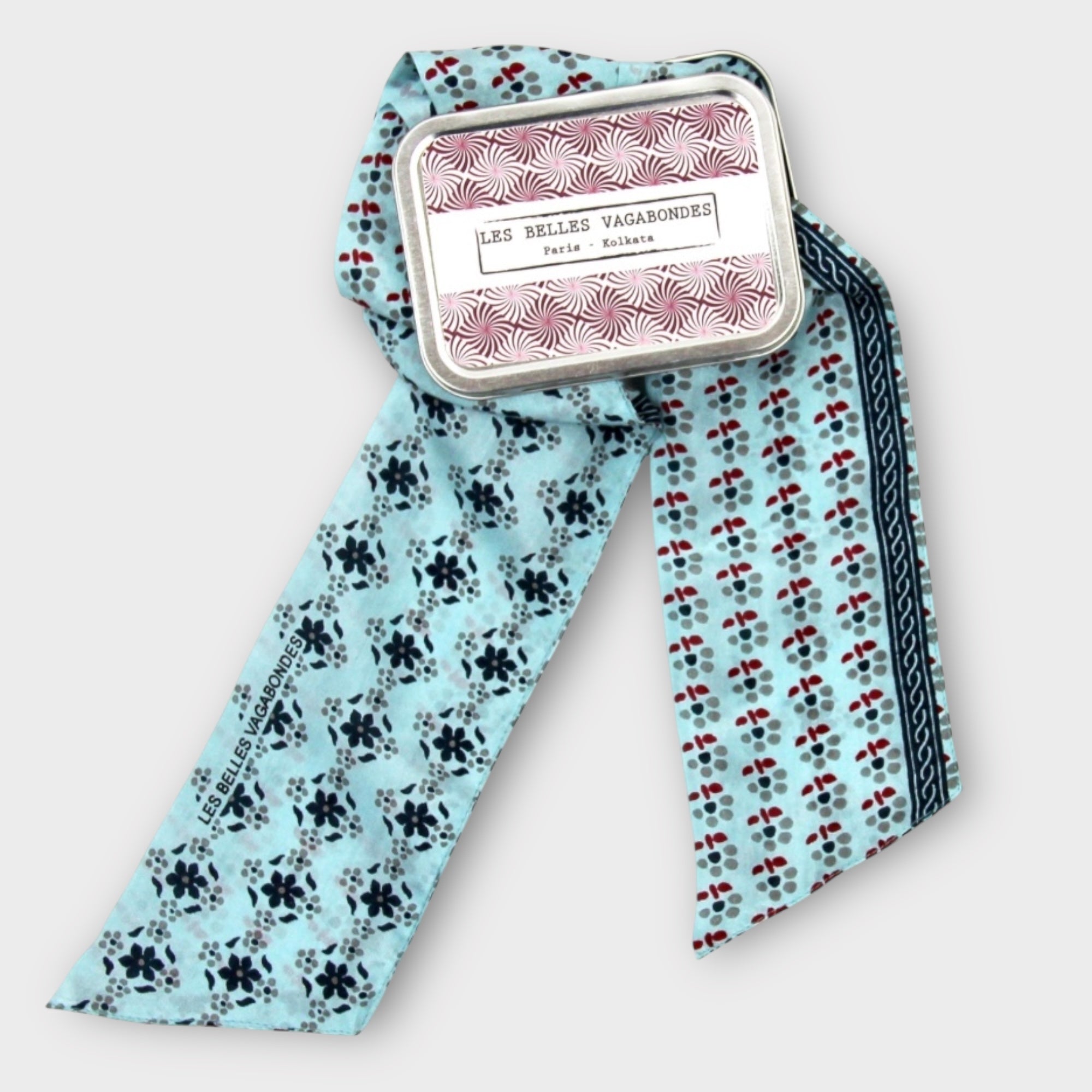 Bandeau Fascia in seta double face 8x150 cm Nicky