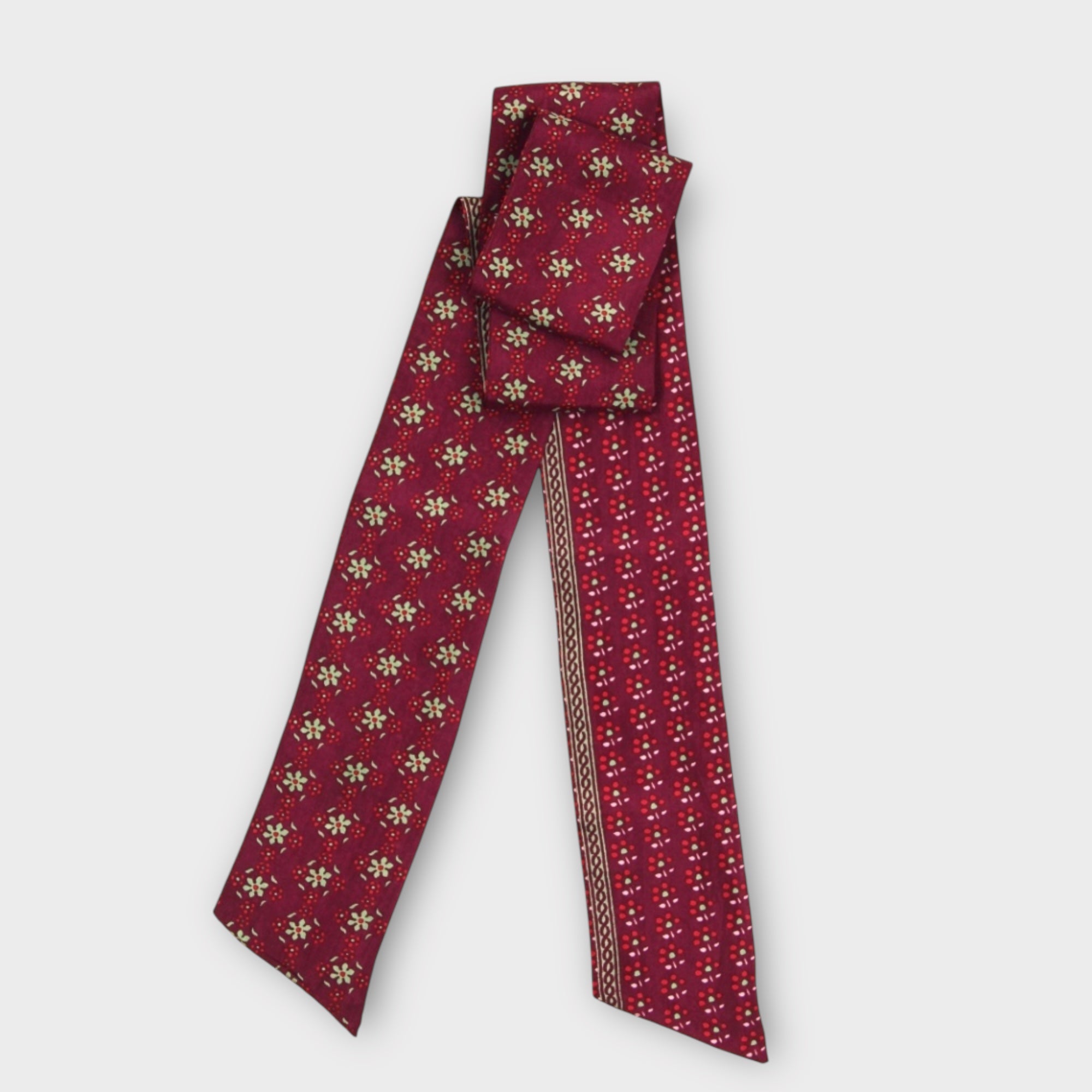 Bandeau Fascia in seta double face 8x150 cm Nicky