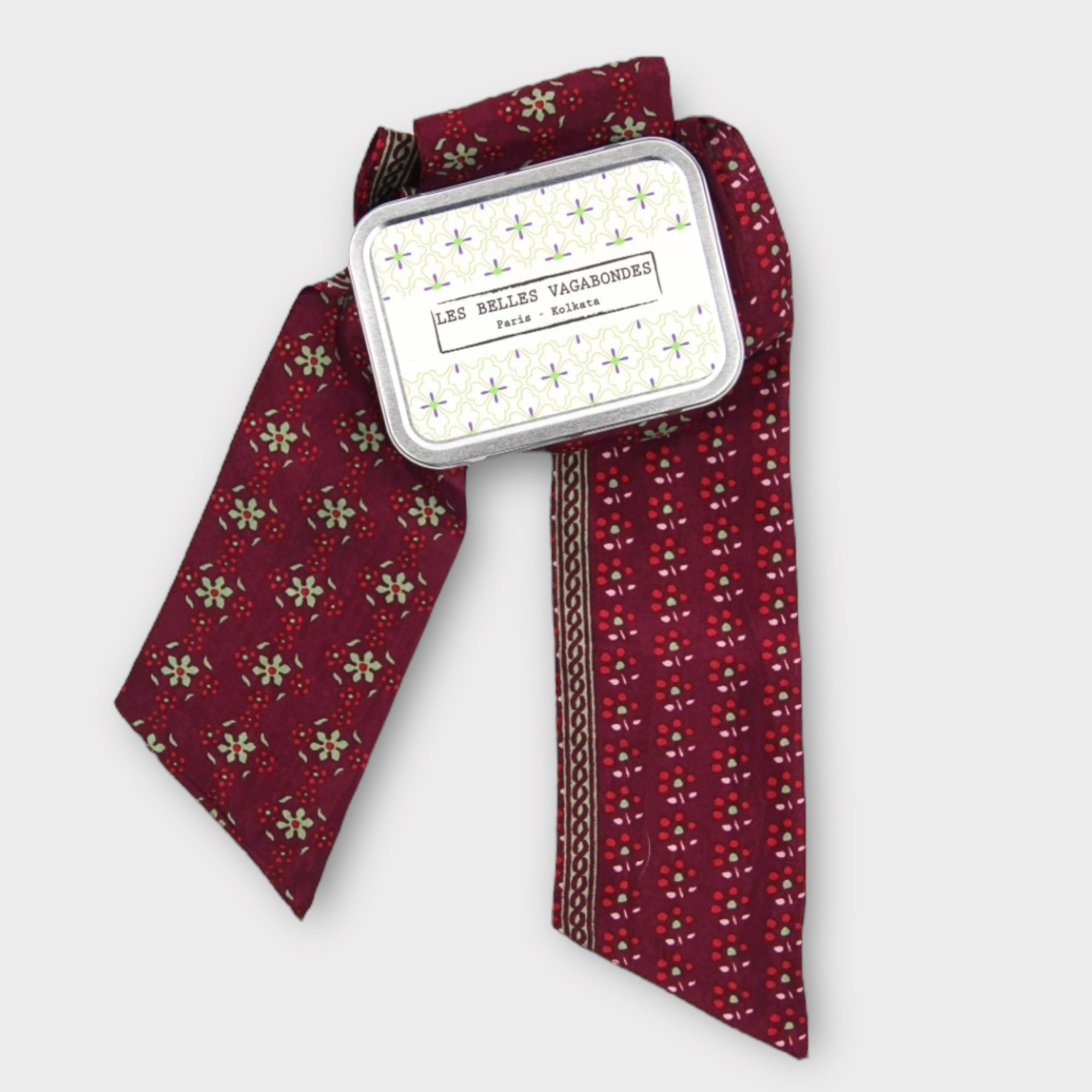 Bandeau Fascia in seta double face 8x150 cm Nicky