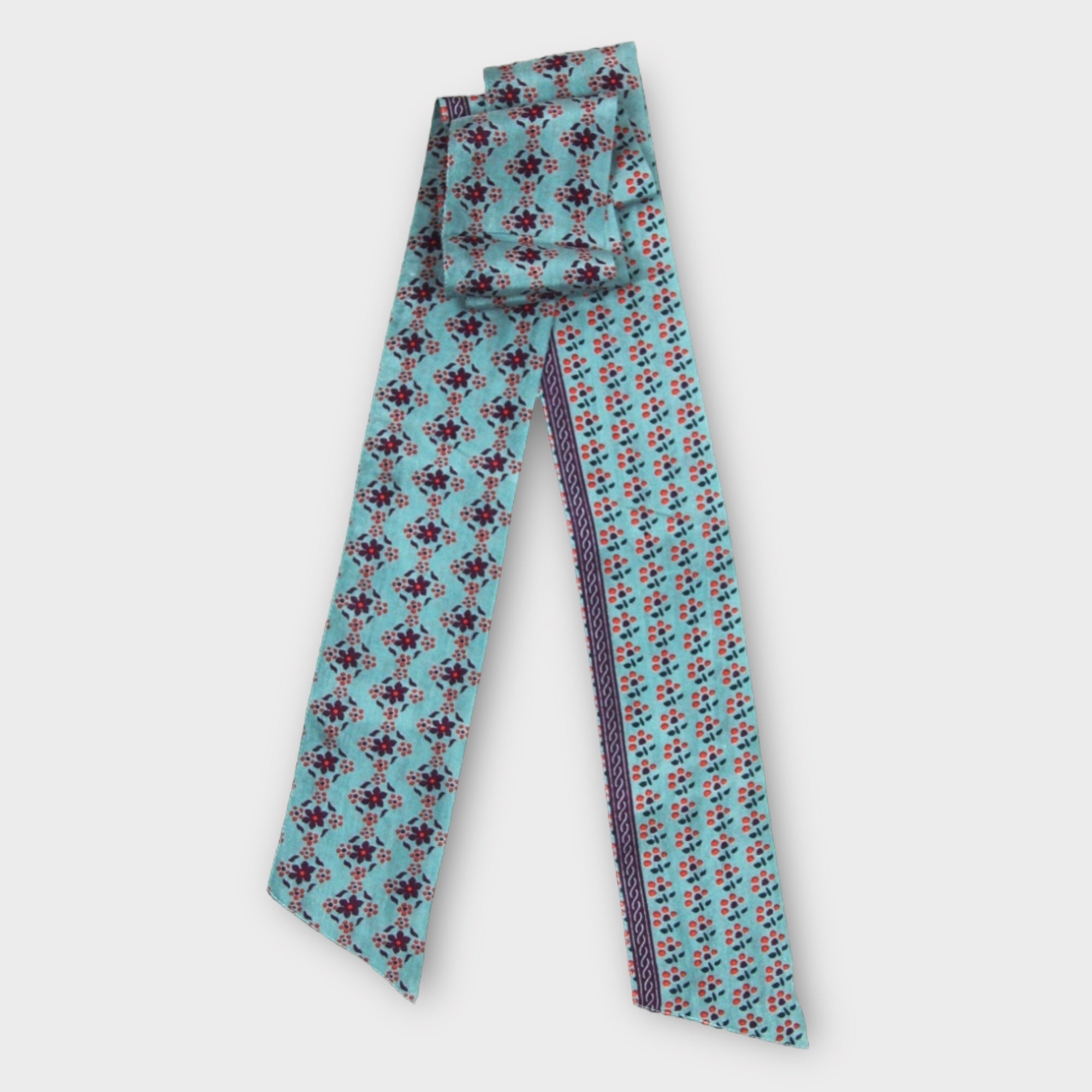 Bandeau Fascia in seta double face 8x150 cm Nicky