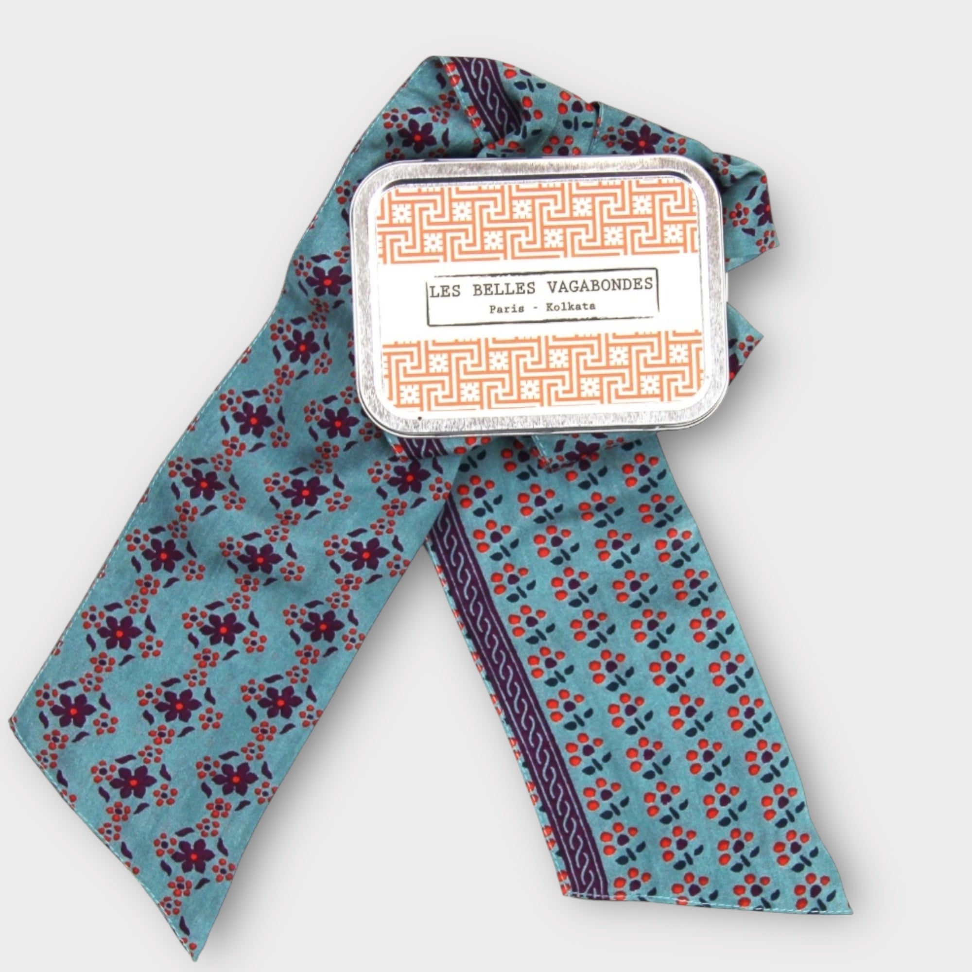 Bandeau Fascia in seta double face 8x150 cm Nicky