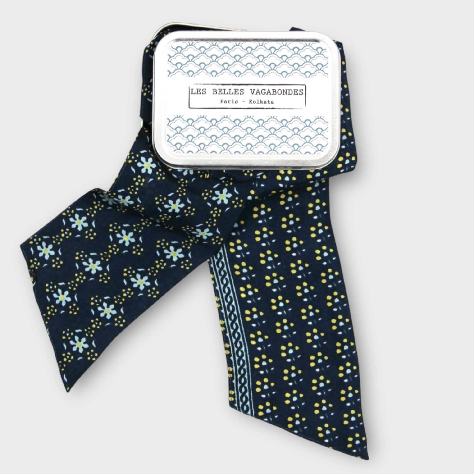 Bandeau Fascia in seta double face 8x150 cm Nicky