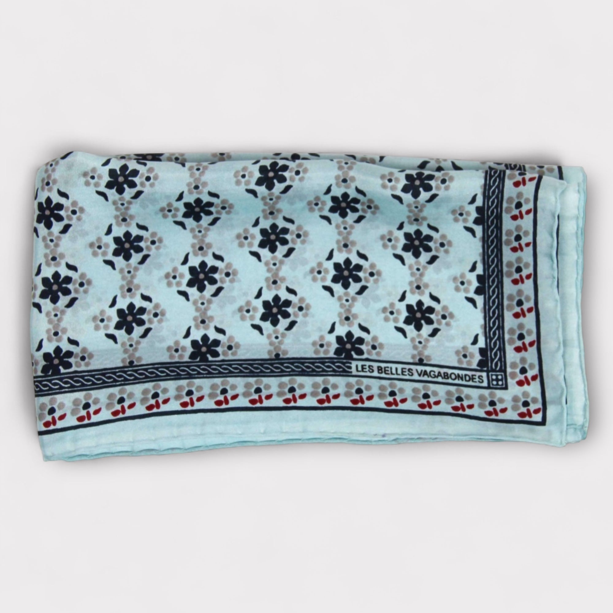 Foulard In Pura Seta 50 x 50 cm Natasha In Scatola Vintage