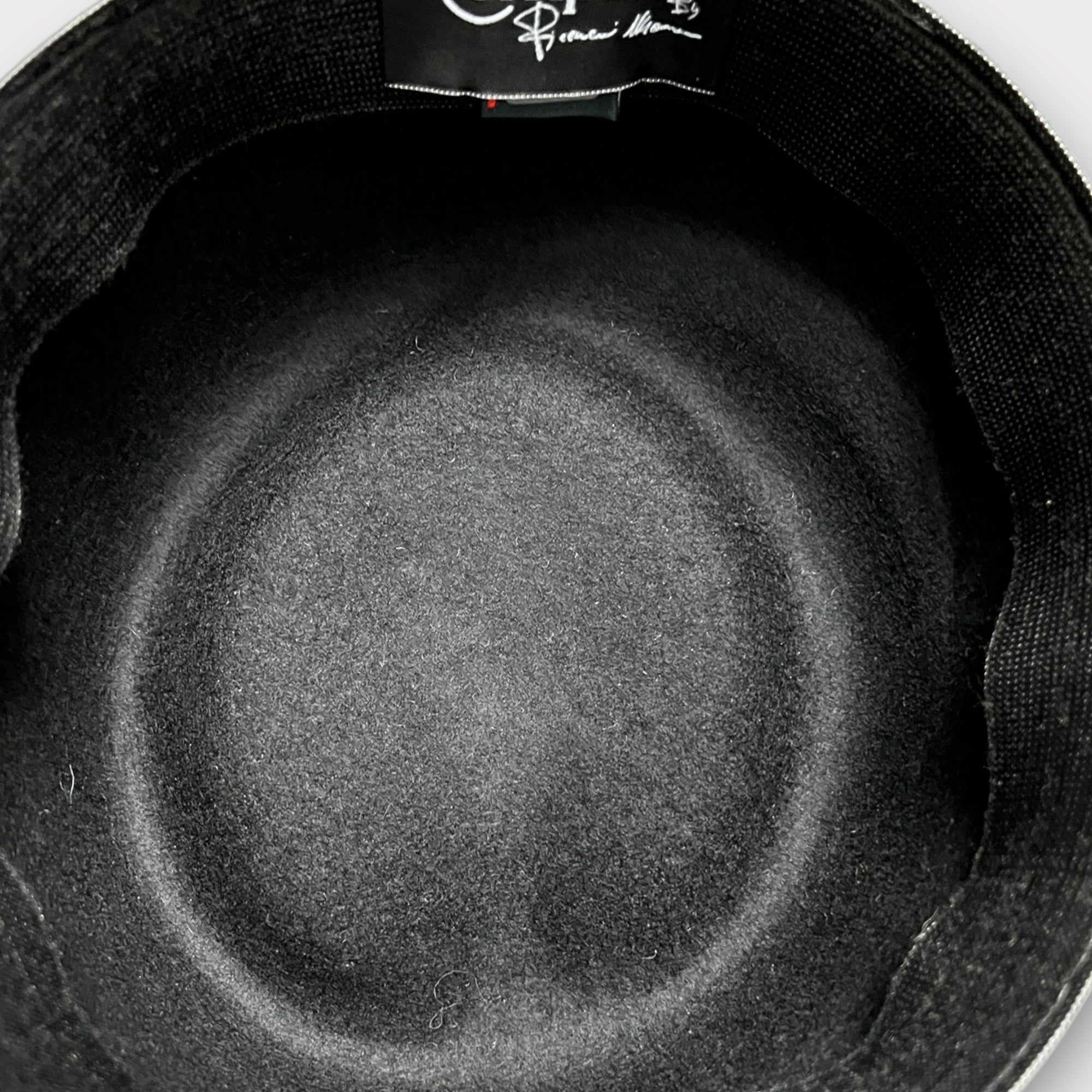 Cappello A Tesa Larga Donna Nero Con Catenella