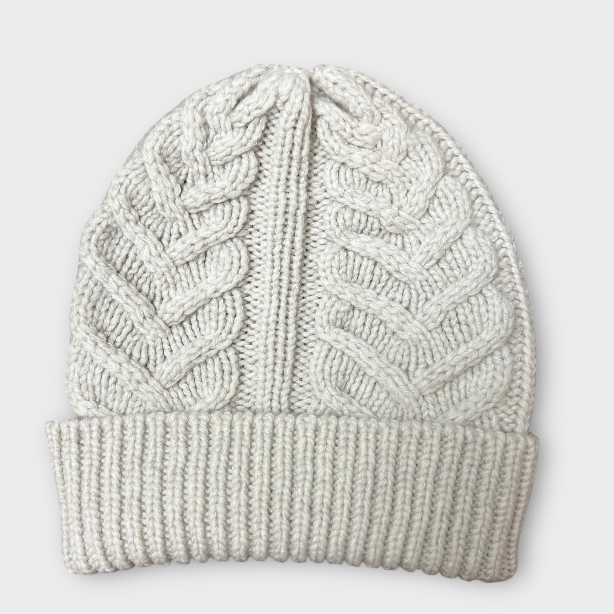 Berretto In Pura Lana Aran Treccia