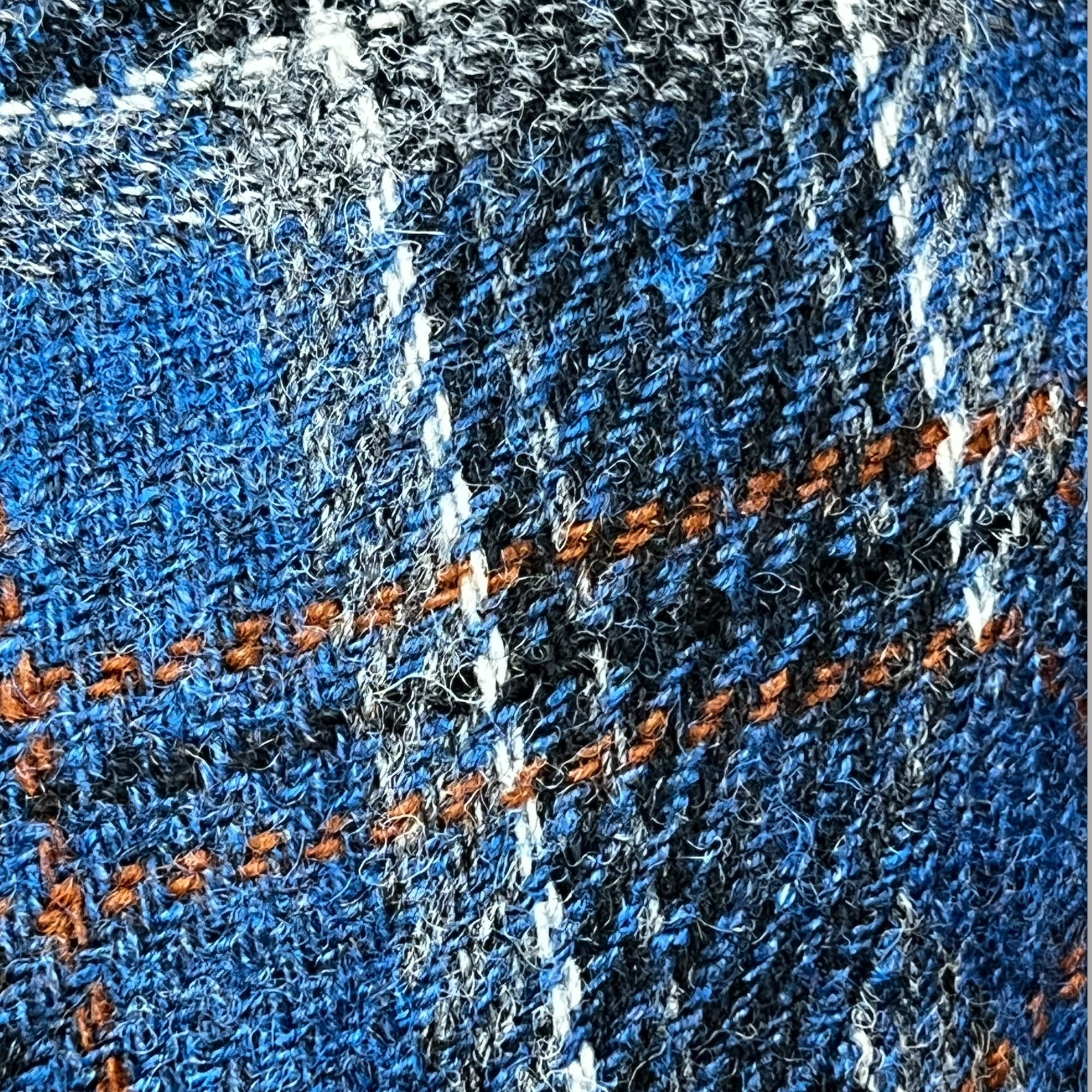 Coppola In Pura Lana Scozzese Blu