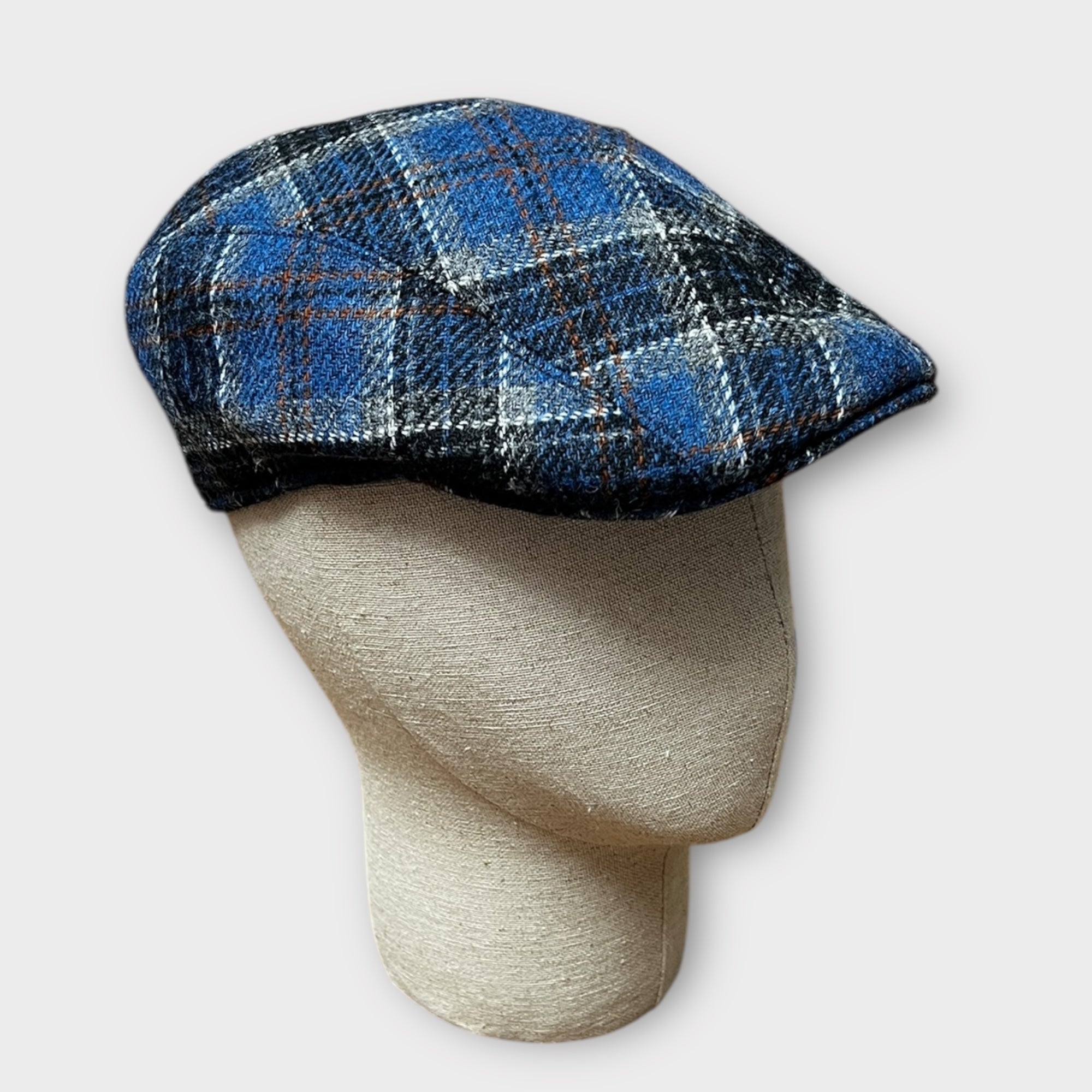 Coppola In Pura Lana Scozzese Blu