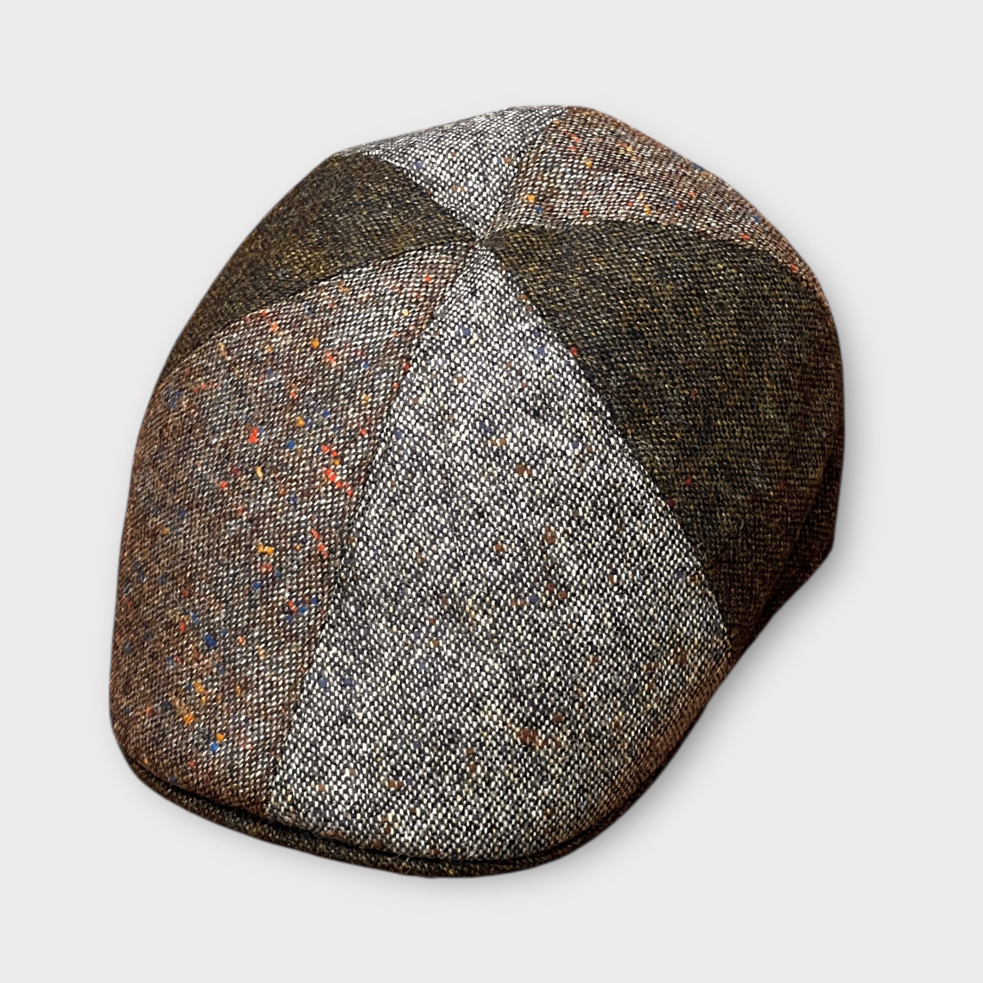 Coppola In Pura Lana 6 Spicchi Patchwork Marrone