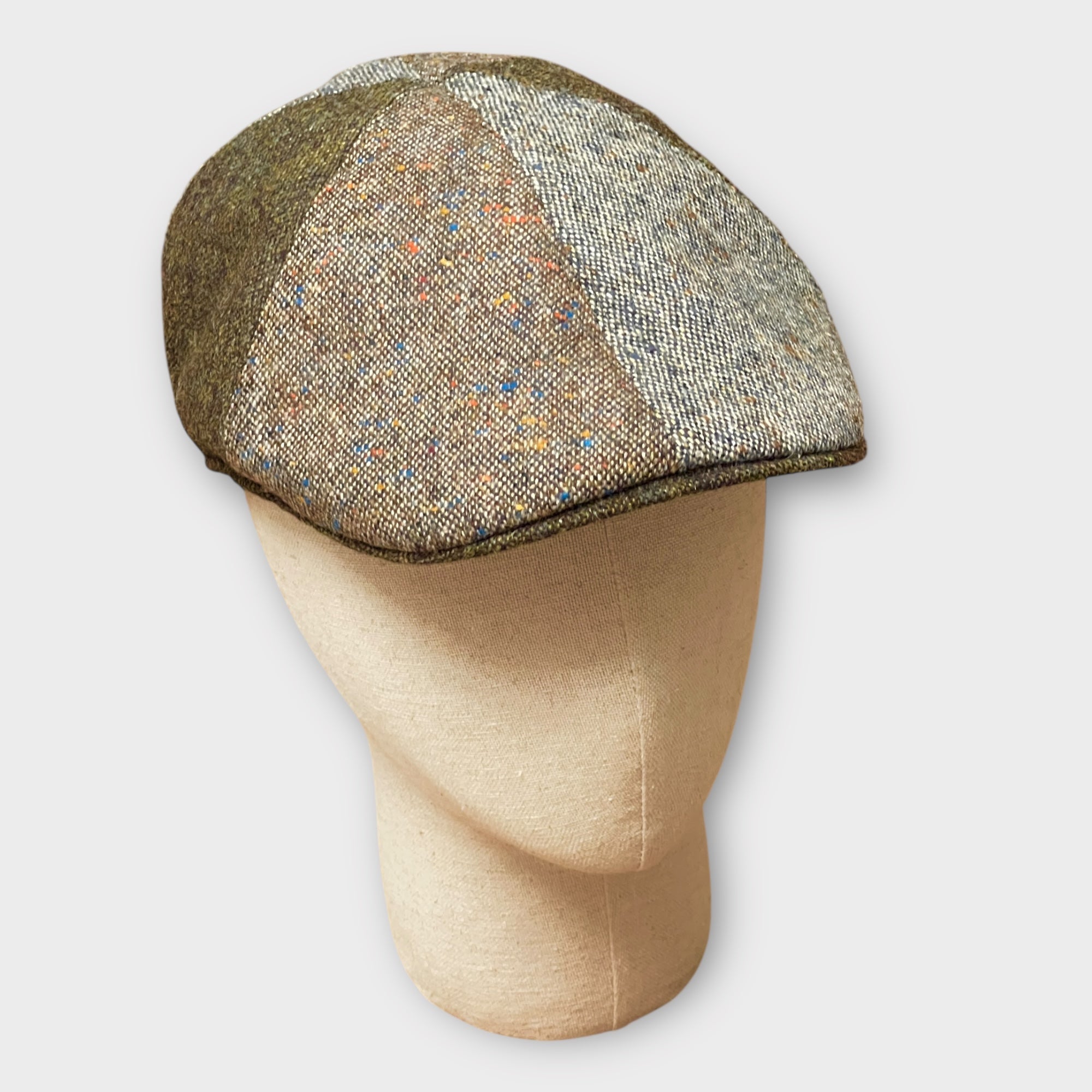 Coppola In Pura Lana 6 Spicchi Patchwork Marrone