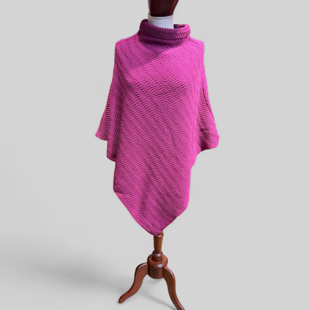 Poncho In lana Lavorata