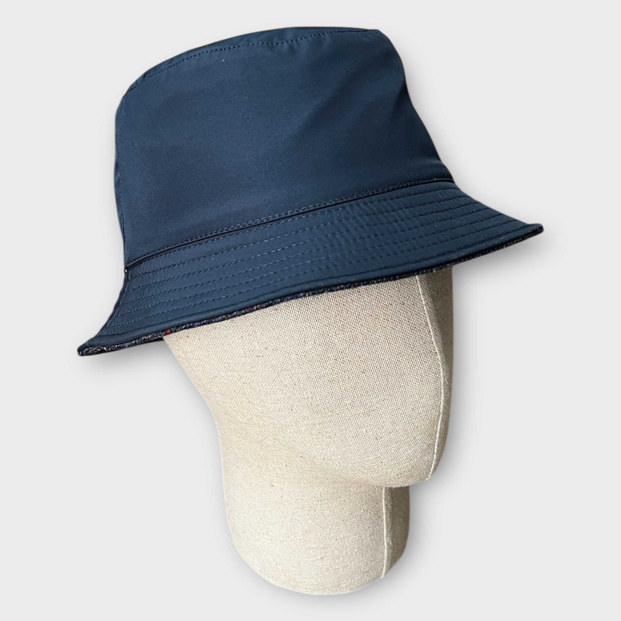Cappello Pescatore Invernale Reversibile E Impermeabile Blu