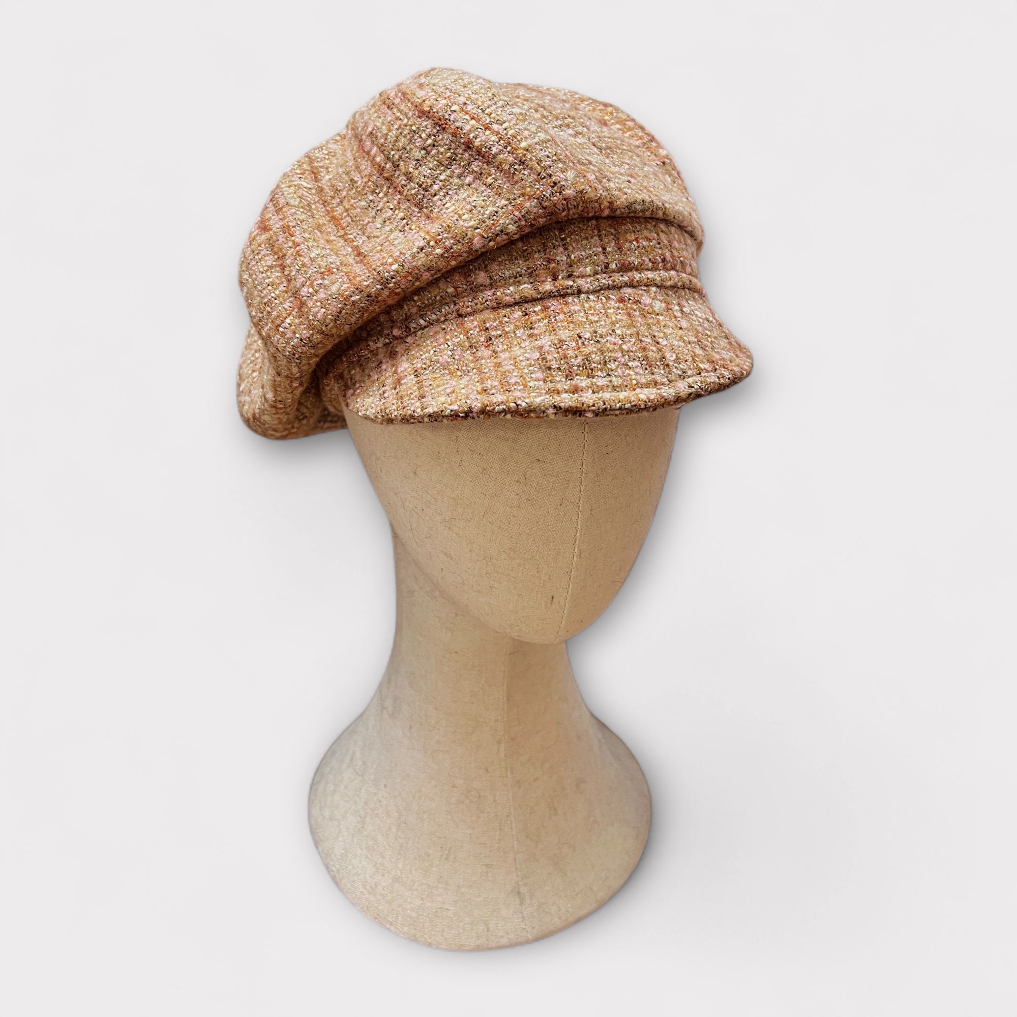 Basco Donna Con Visiera In Tessuto Di Lana Con Lurex