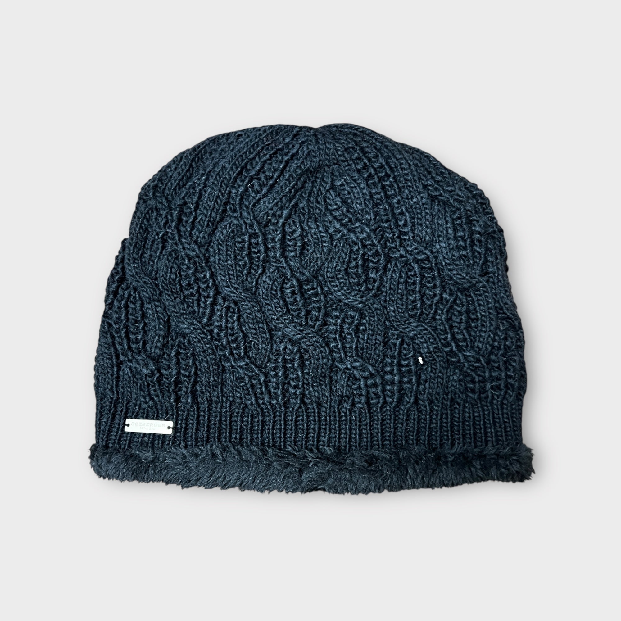 Berretto Donna Senza Risvolto Con Pelliccia