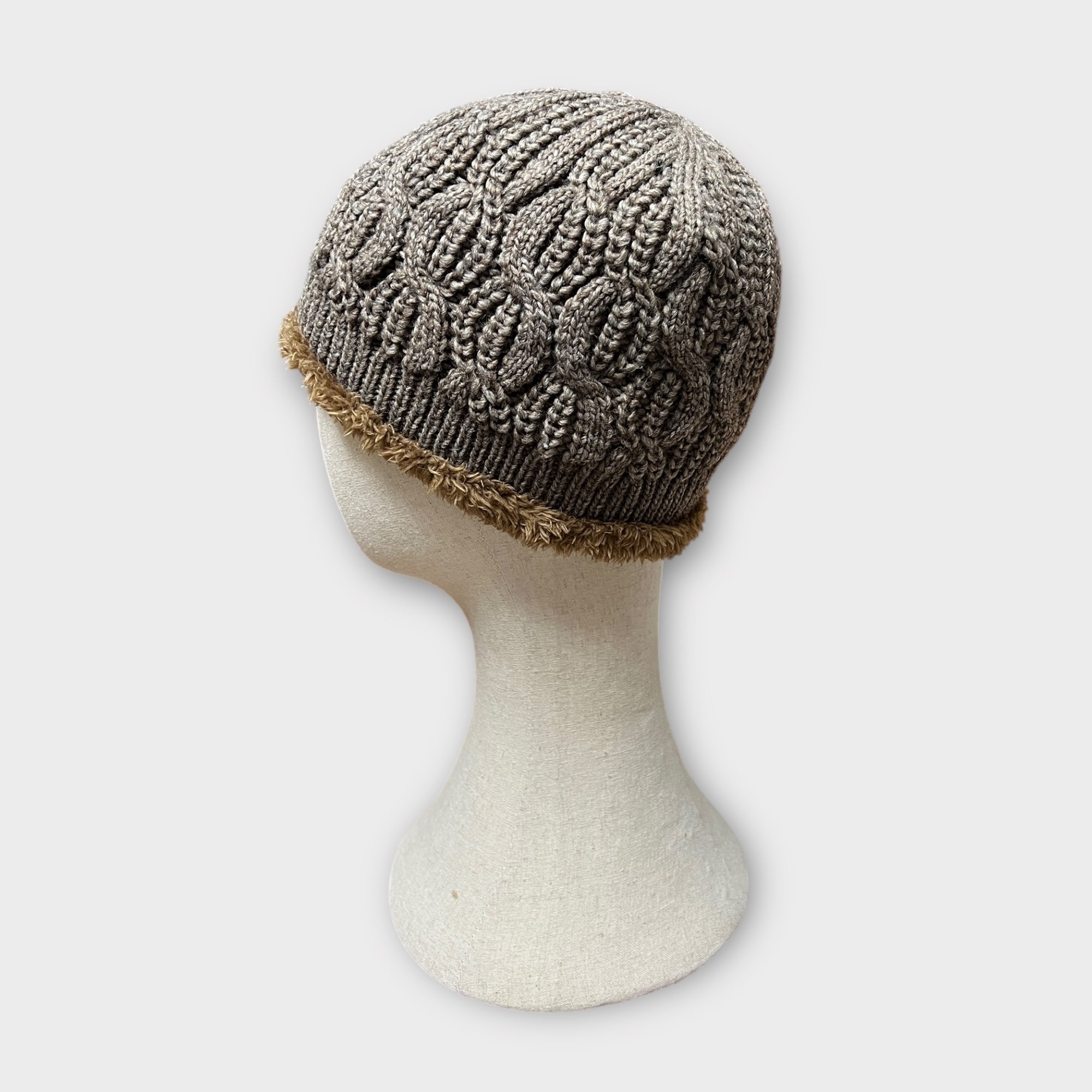 Berretto Donna Senza Risvolto Con Pelliccia