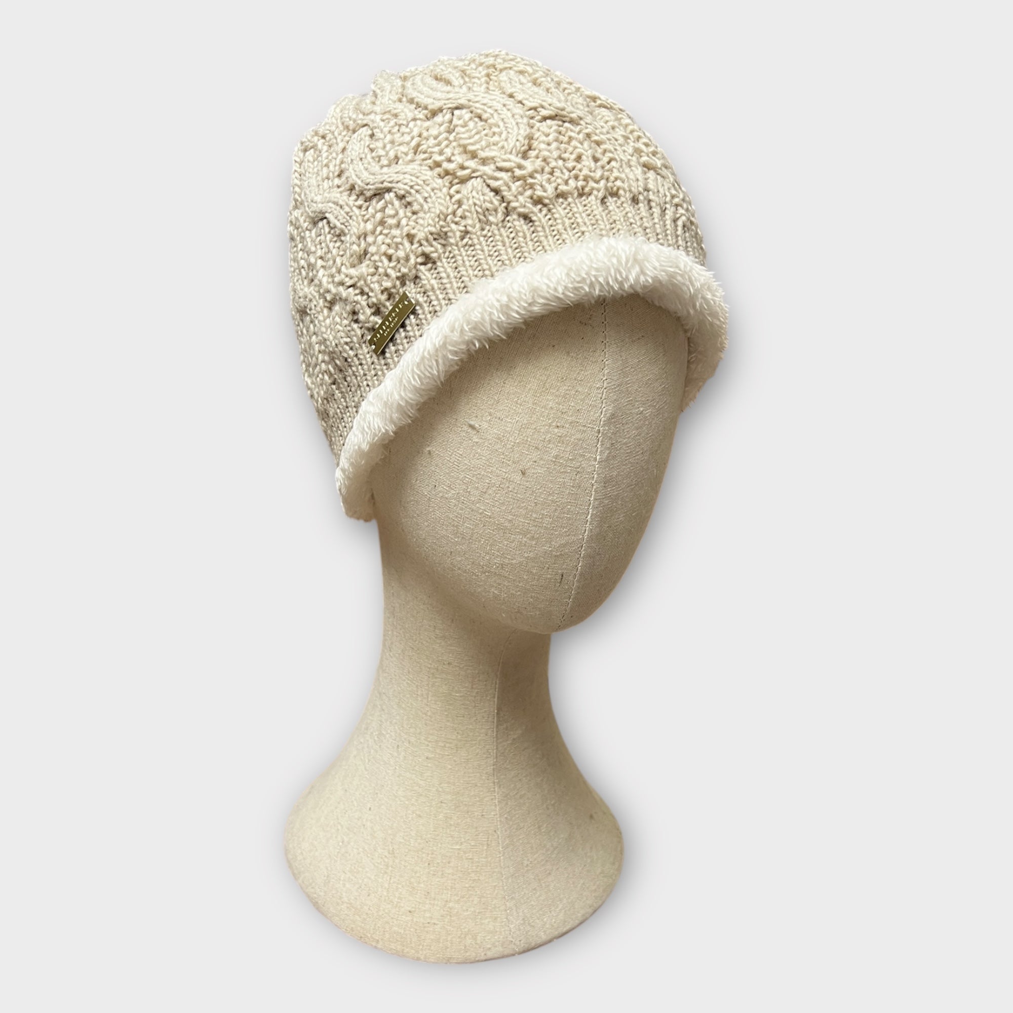 Berretto Donna Senza Risvolto Con Pelliccia