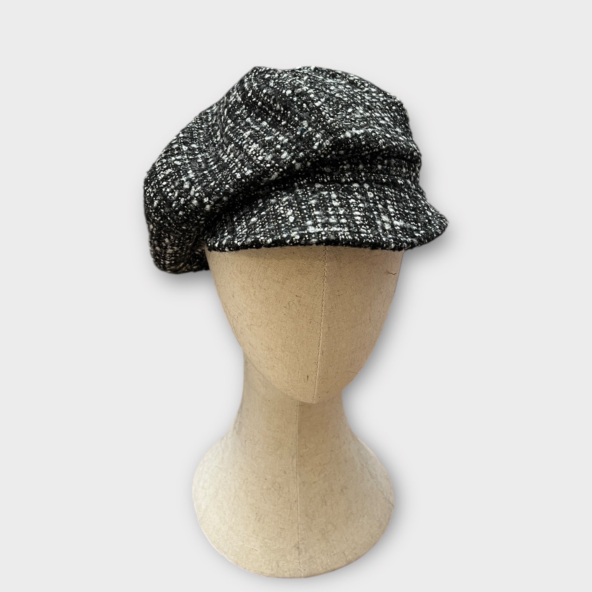 Basco Donna Con Visiera In Tessuto Di Lana Con Lurex