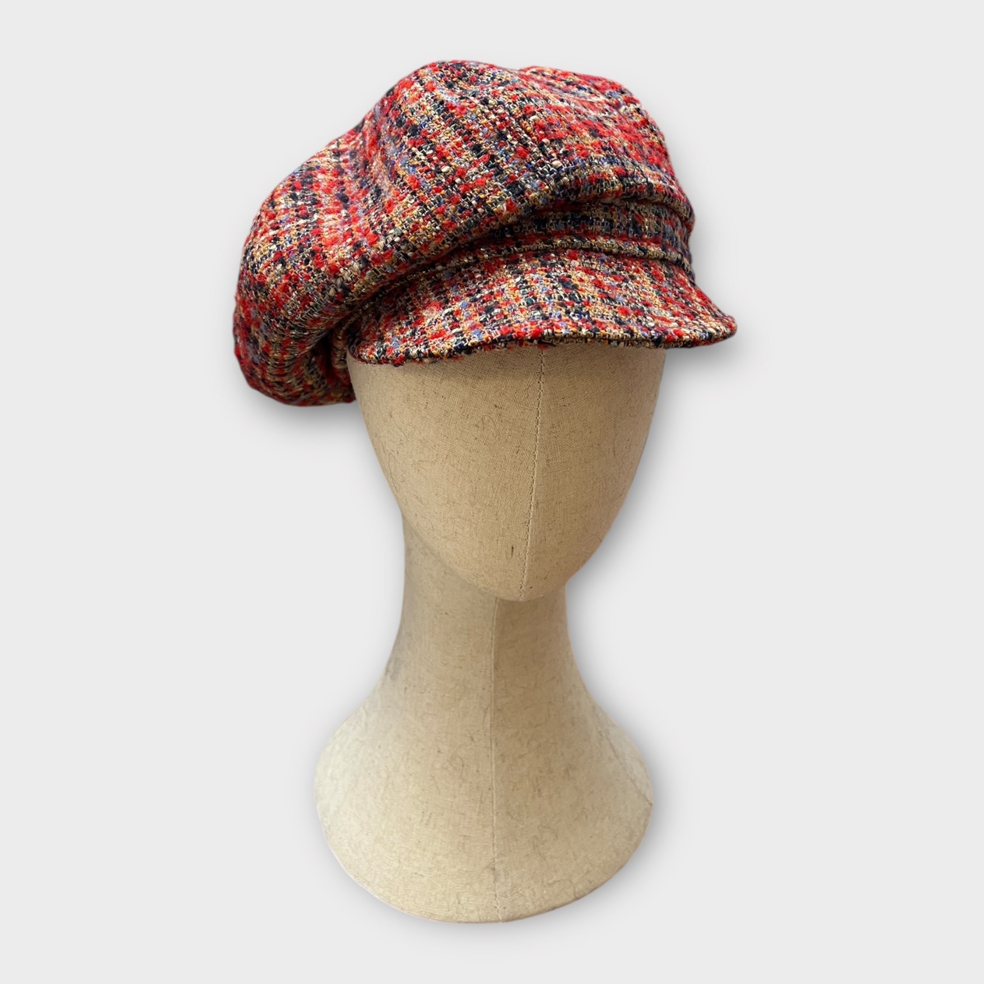 Basco Donna Con Visiera In Tessuto Di Lana Con Lurex