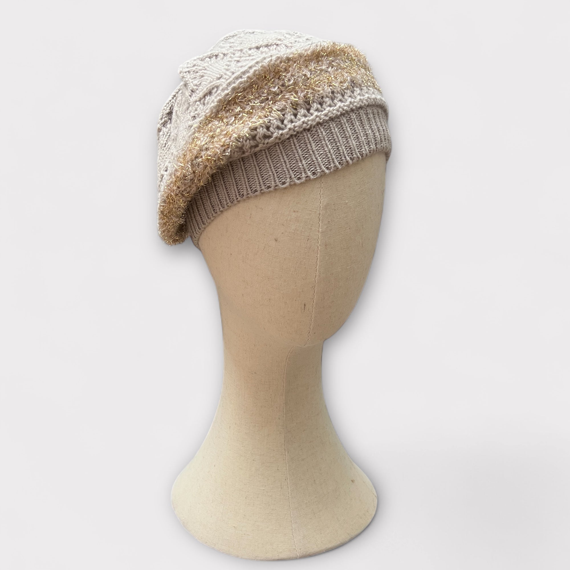 Basco Donna In Maglia Lavorata Lana E Lurex