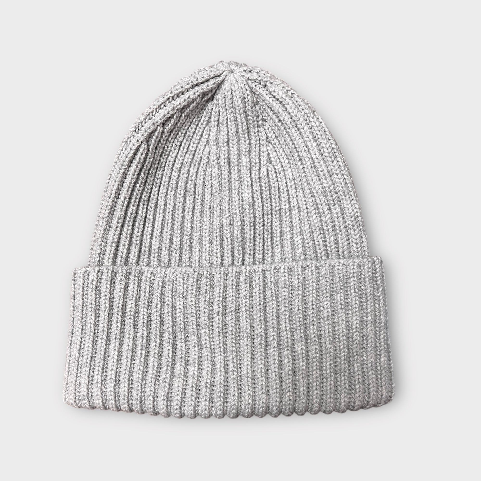 Berretto Beanie Con Risvolto In Puro Cashmere
