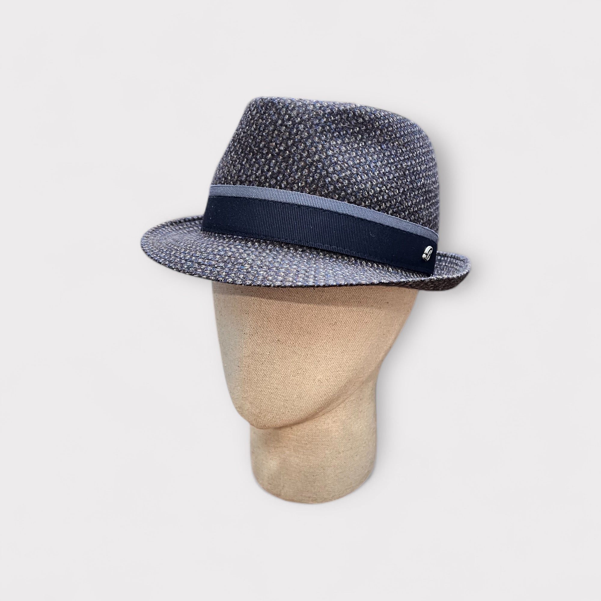 Cappello Trilby In tessuto Blu