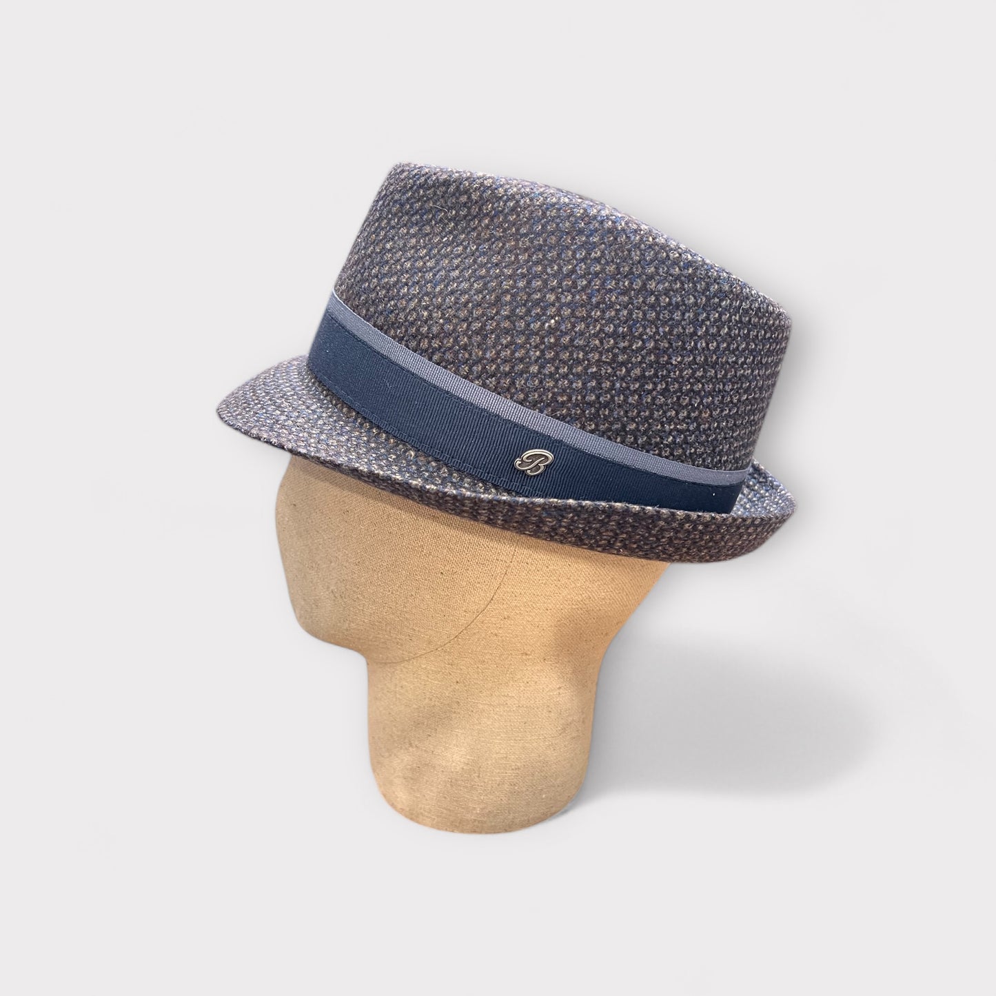 Cappello Trilby In tessuto Blu