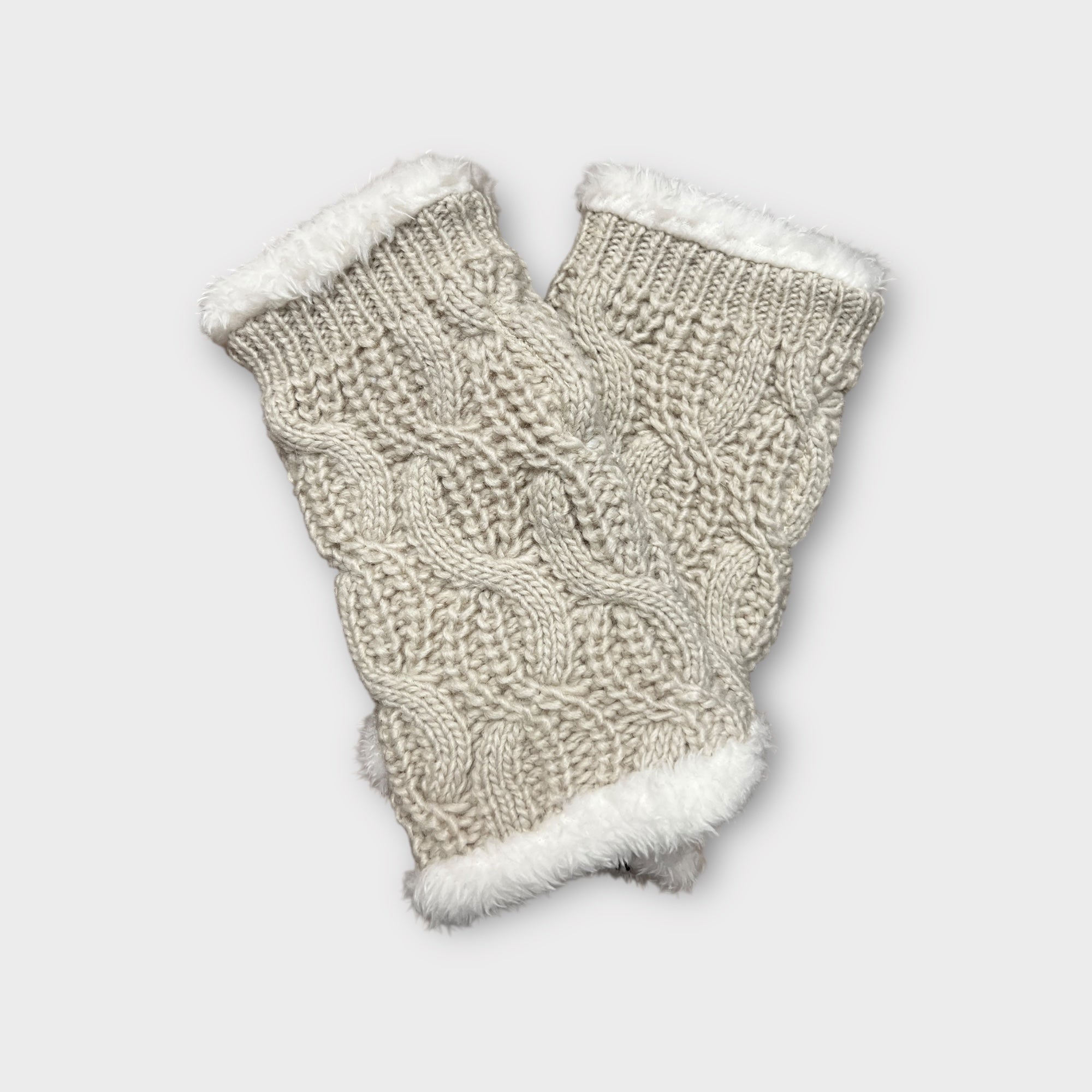 Guanti Senza Dita Donna Foderati In Pelliccia Seeberger