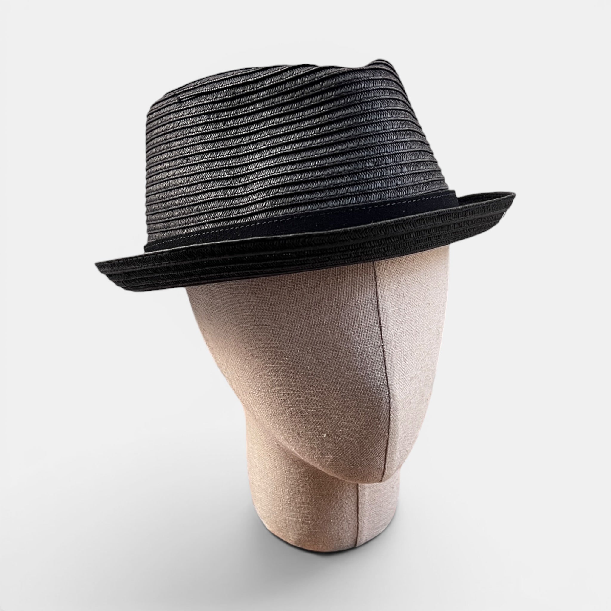 Cappello Estivo Diamante Pork Pie Nero - Cappelleria Bacca