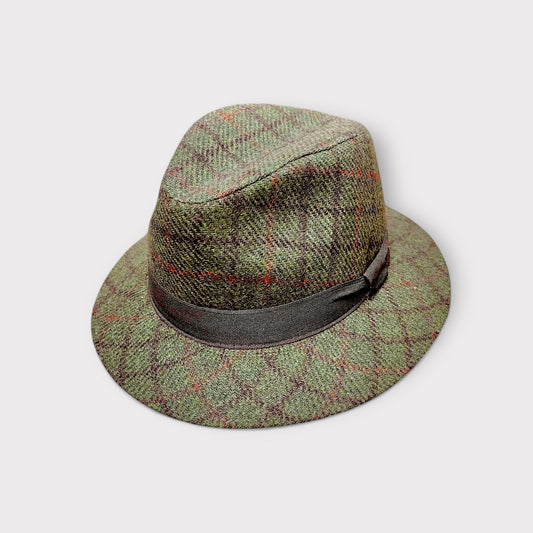 Cappello Fedora Uomo Invernale Verde