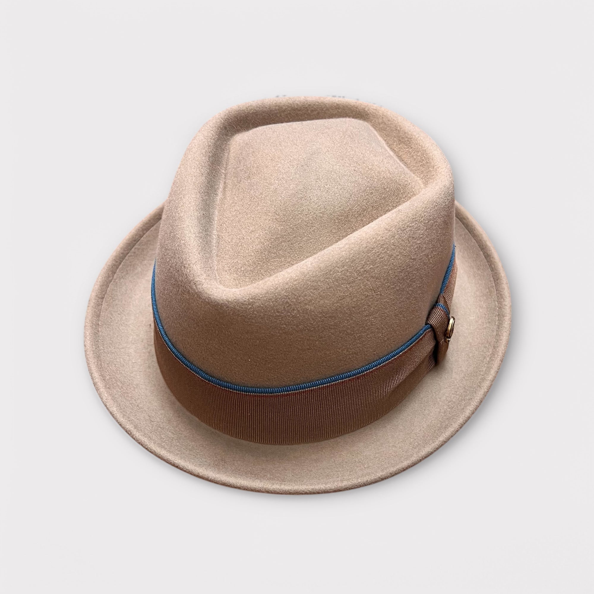 Cappello In feltro Diamante Pork Pie Beige