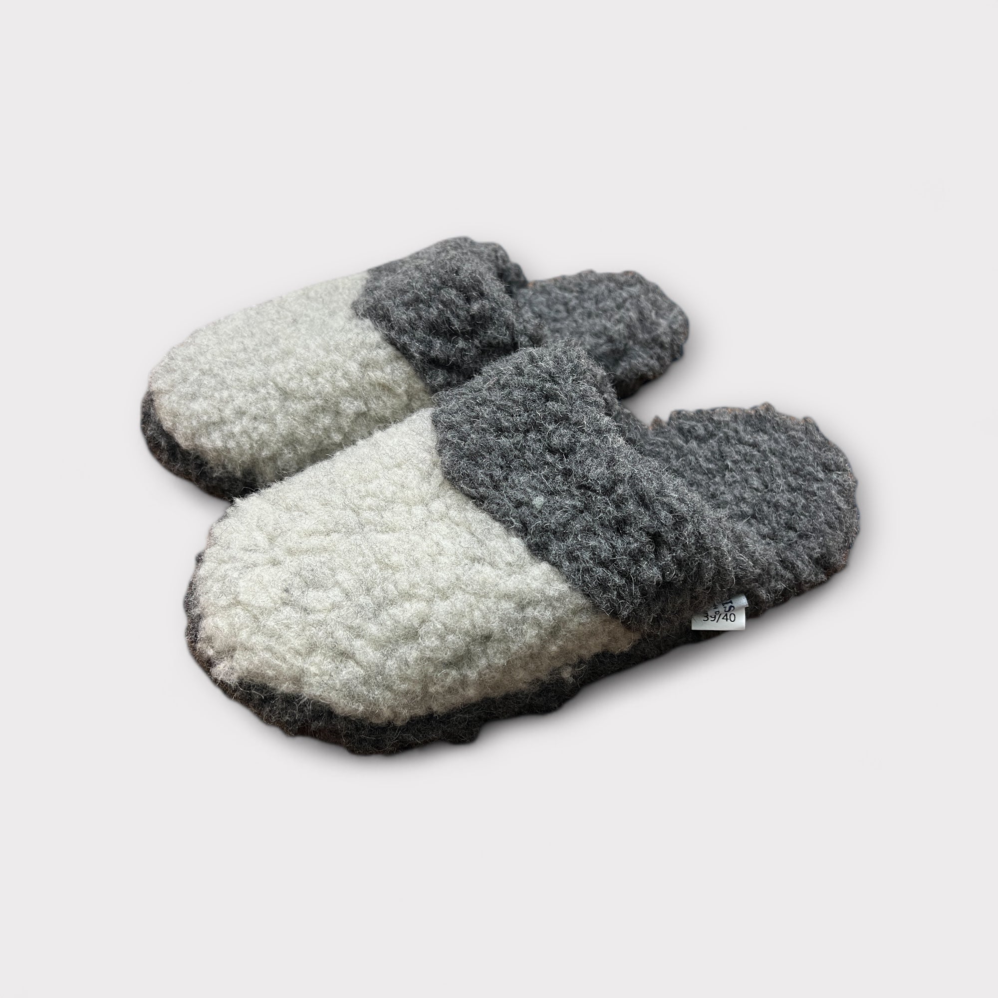 Pantofola in Pura Lana Teddy