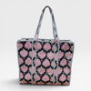 Borsa Ampia Shopping/Mare In Tessuto di Cotone Trapuntato - Cappelleria Bacca