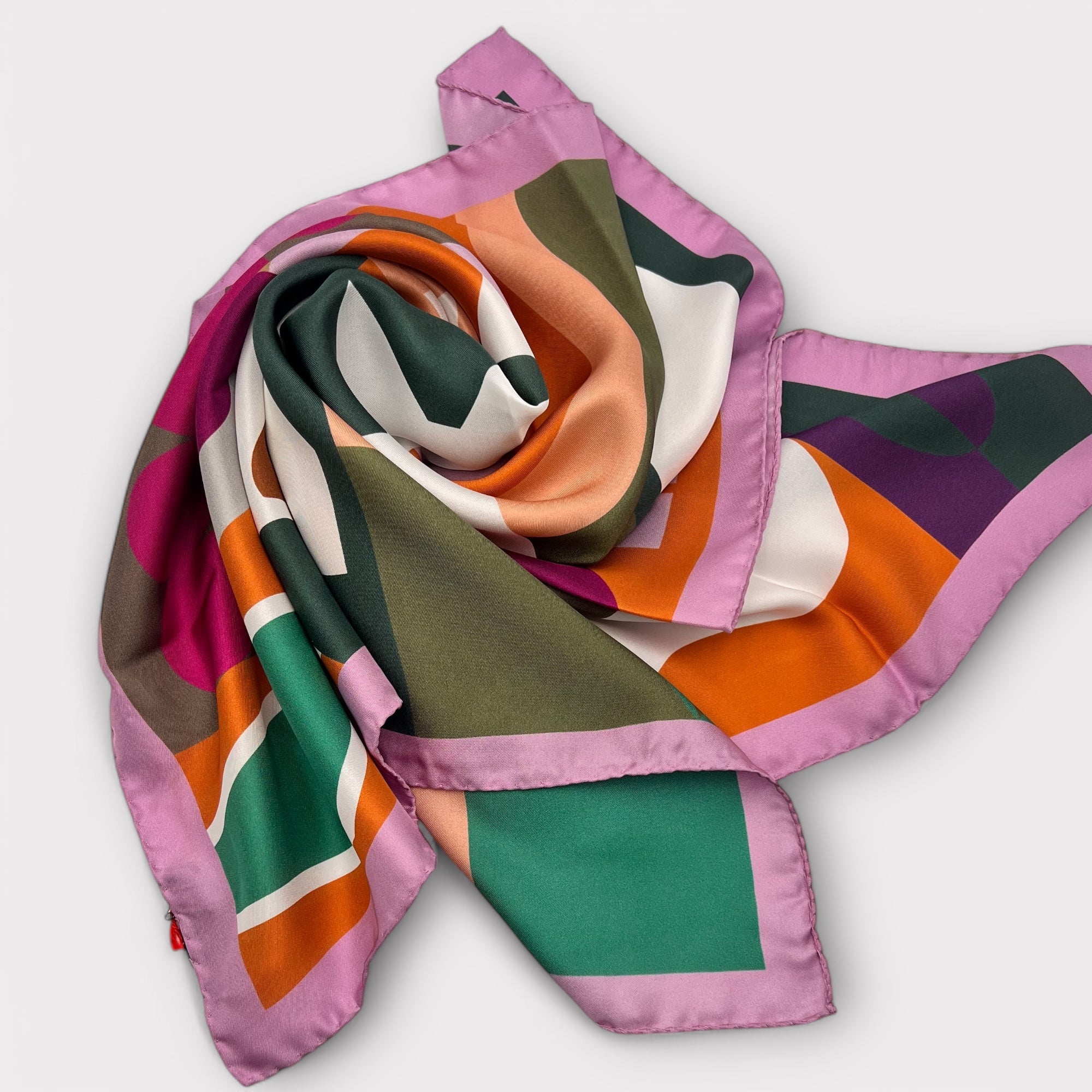 Foulard 70x70 cm in twill di pura seta