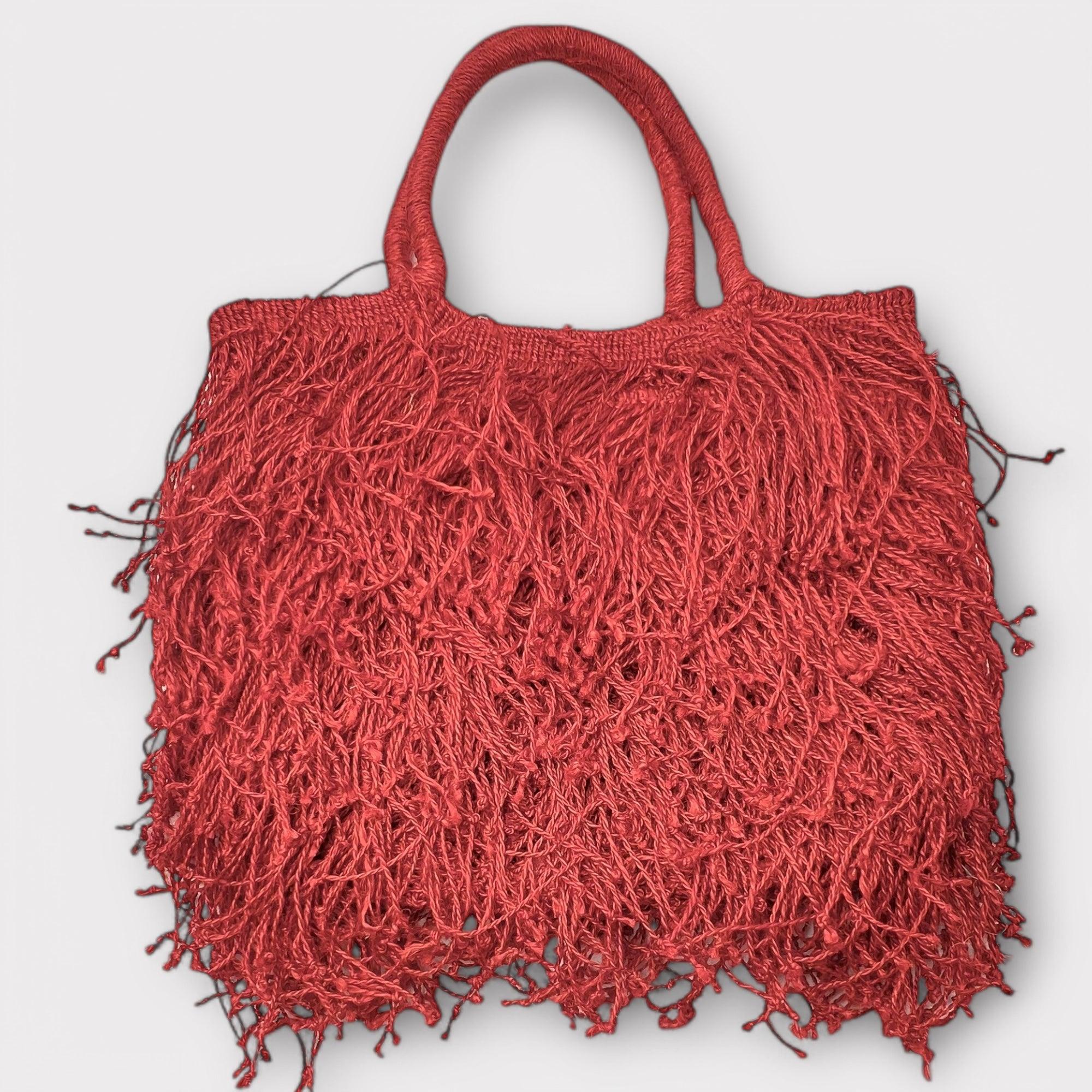 Borsette Borse Prestigio Prezzi Borsa Frange In Juta Macramè